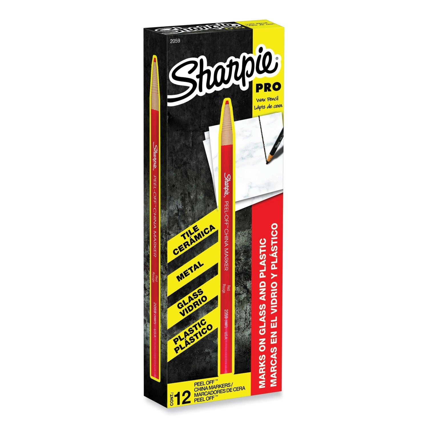 Sharpie® Peel-Off China Markers, Red, Dozen - Bloom Skins