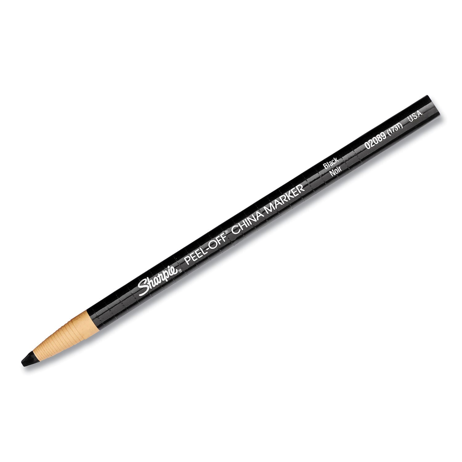 Sharpie® Peel-Off China Markers, Black, Dozen