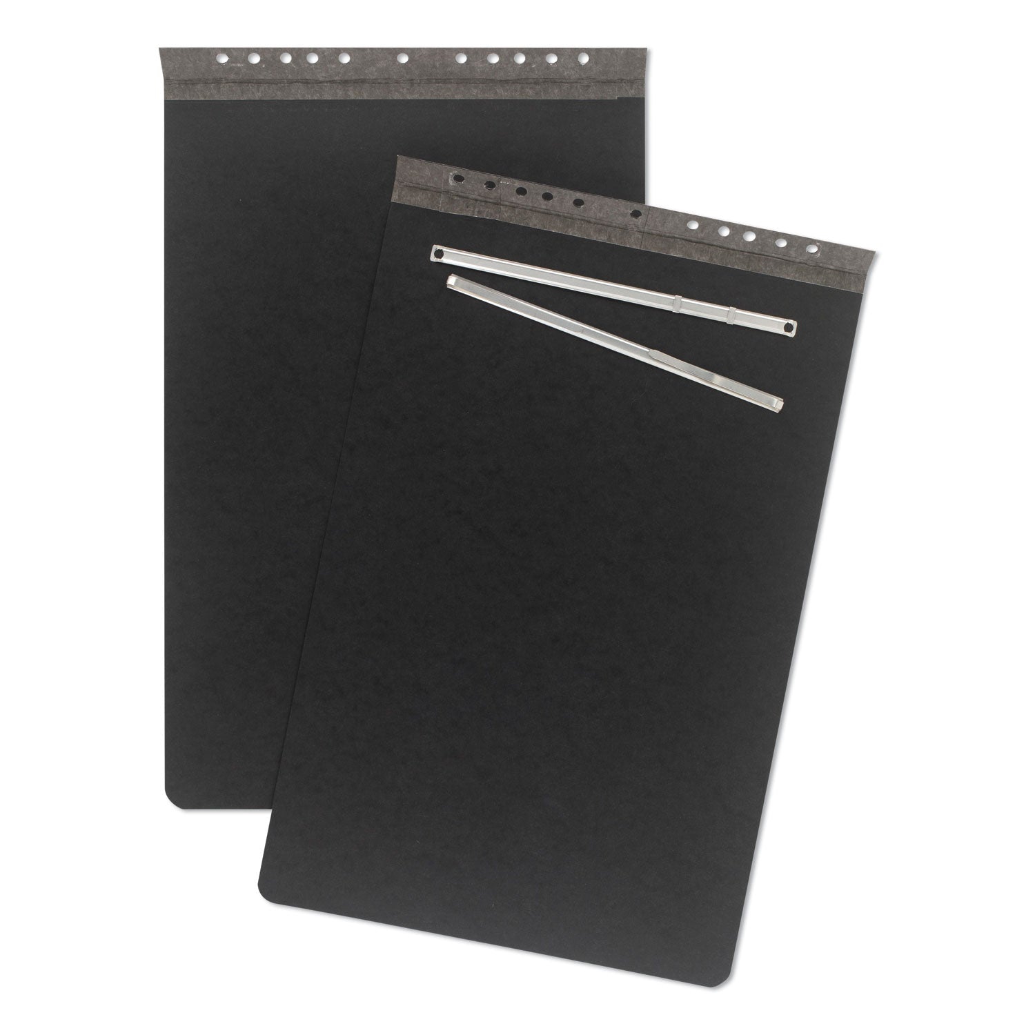 ACCO Pressboard Report Cover with Tyvek Reinforced Hinge, Two-Piece Prong Fastener, 3" Capacity, 11 x 17,  Black/Black
