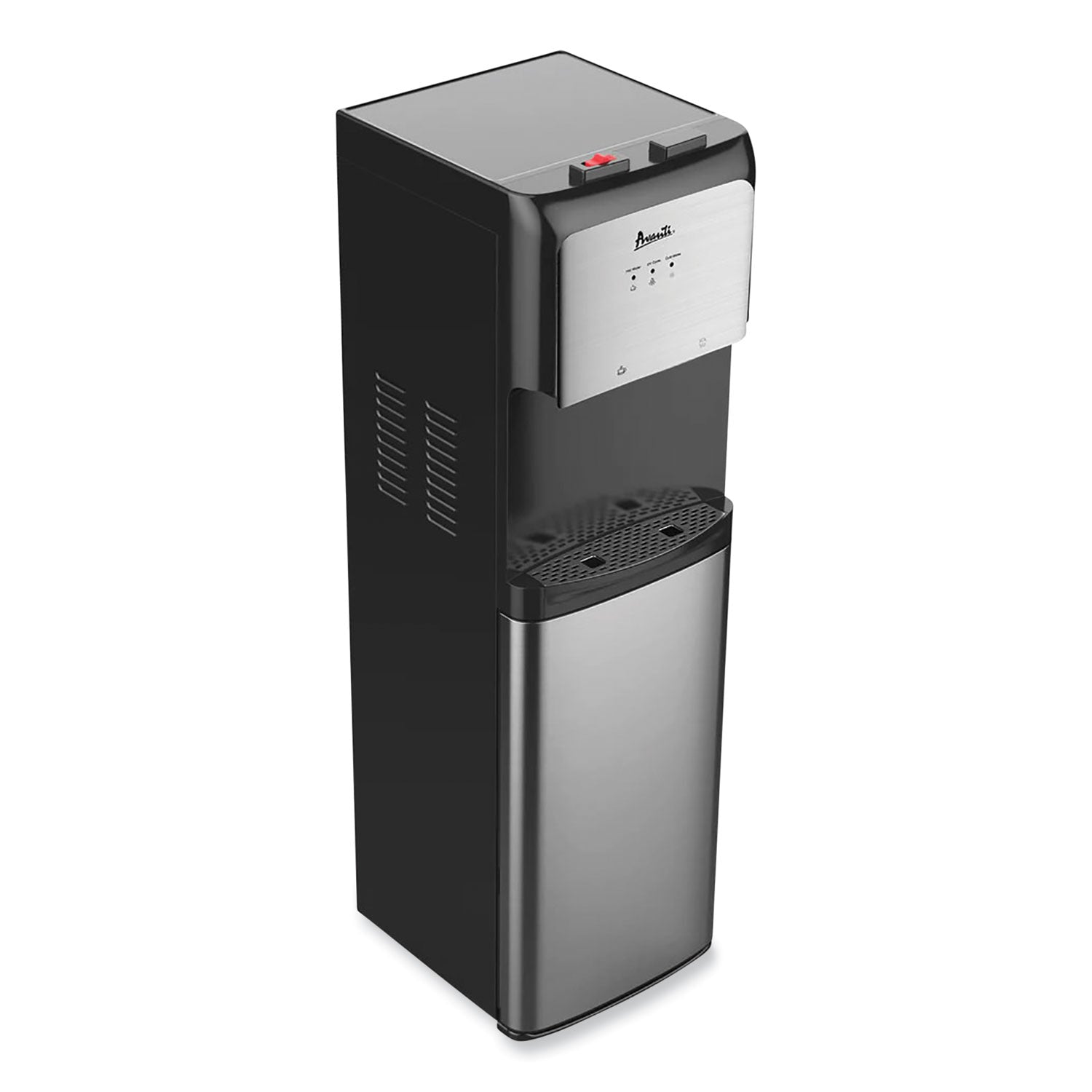 Avanti Bottom Loading Water Dispenser with UV Light, 3 to 5 gal, 41.25 h, Black/Stainless Steel - Bloom Skins