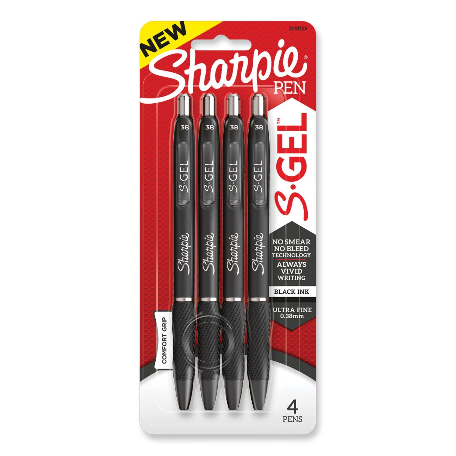S-Gel High-Performance Gel Pen | 0.38mm 4-Pack