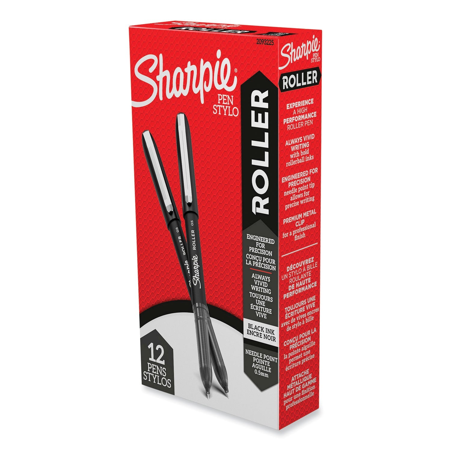 Sharpie Rollerball Pen | 0.5mm Black Ink Dozen