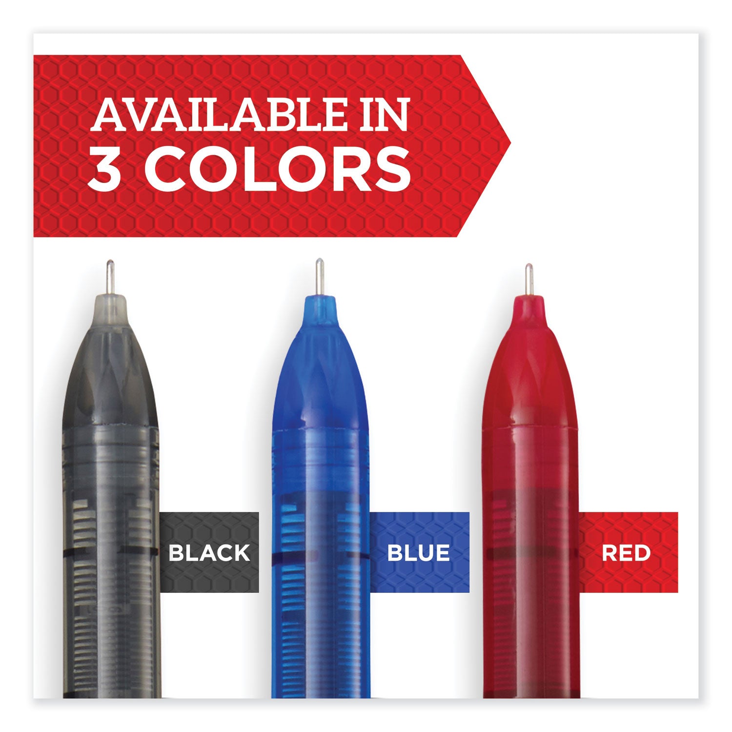 Sharpie® Roller Professional Design Rollerball Pen, Stick, Fine 0.5 mm, Black Ink, Black Barrel, 4/Pack