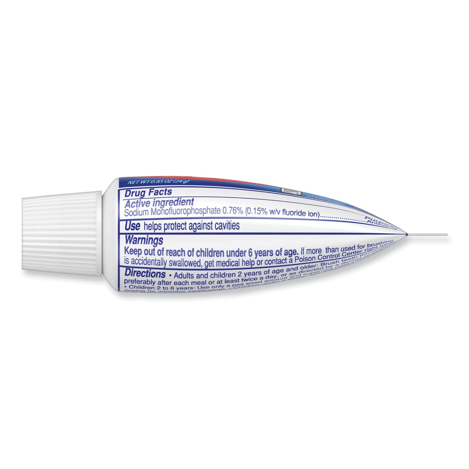 Colgate® Toothpaste, Personal Size, 0.85 Oz Tube, Unboxed, 240/carton