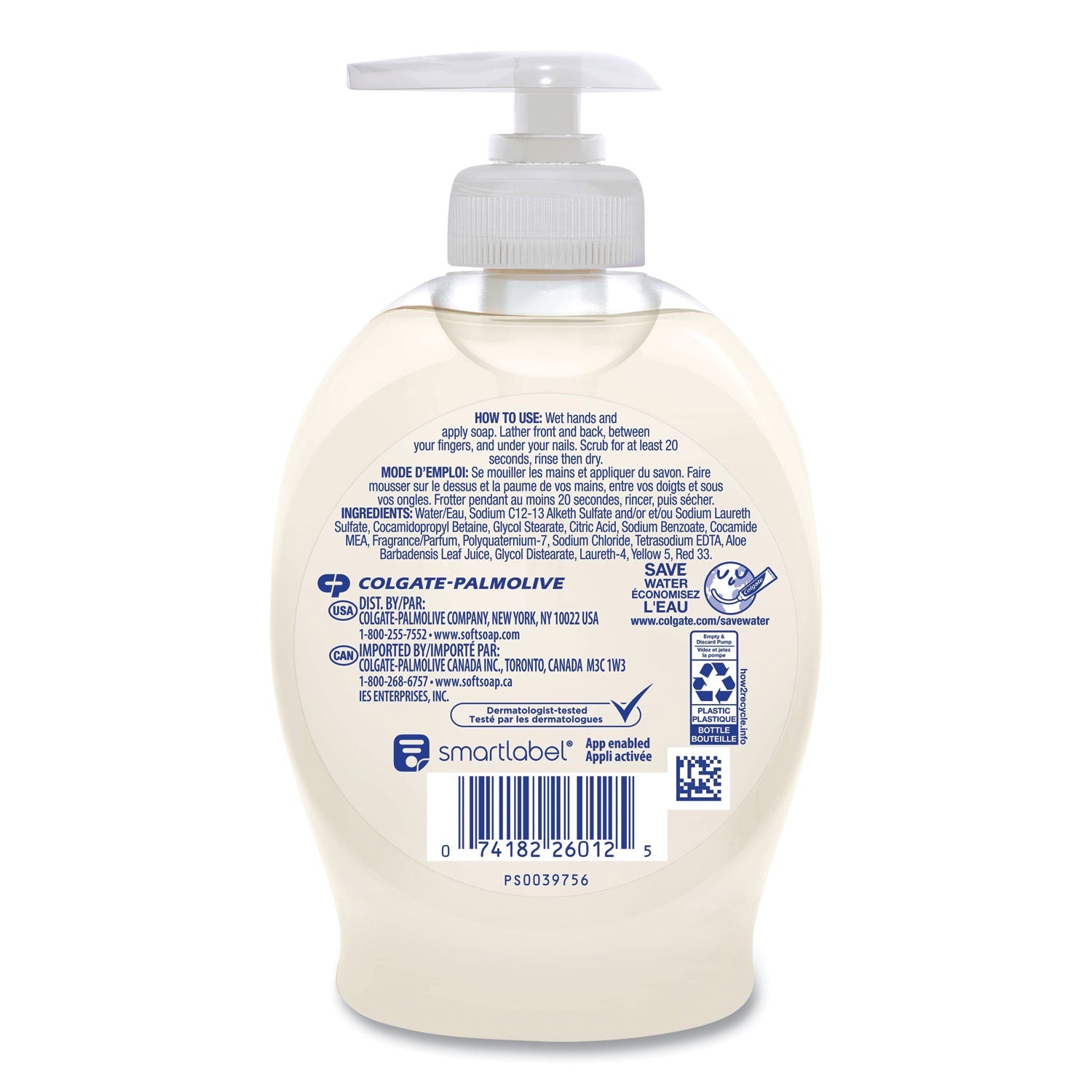 Softsoap® Moisturizing Hand Soap, Aloe Scent, 7.5 oz, 6/Carton