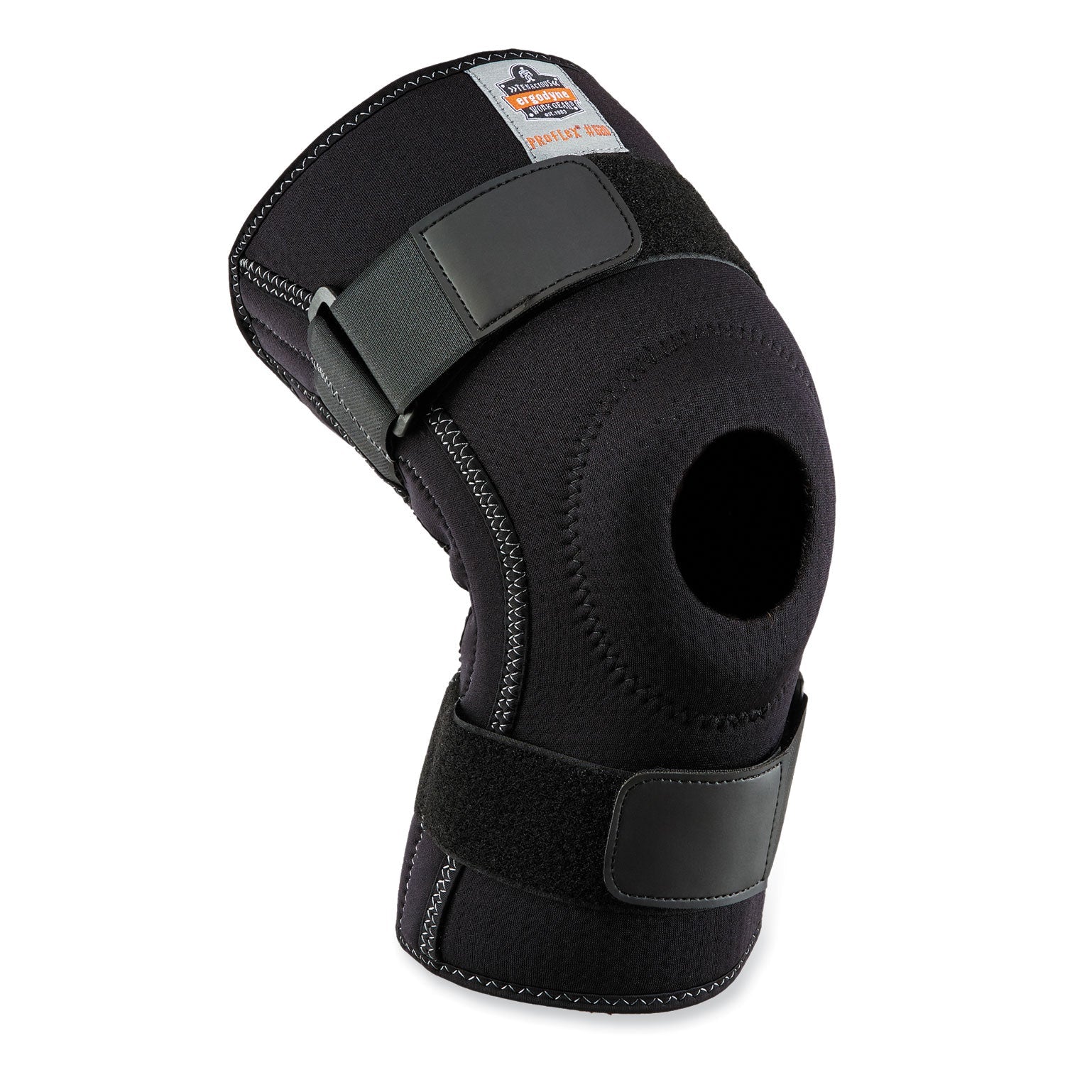 ergodyne® ProFlex 620 Open Patella Spiral Stays Knee Sleeve, Medium, Black
