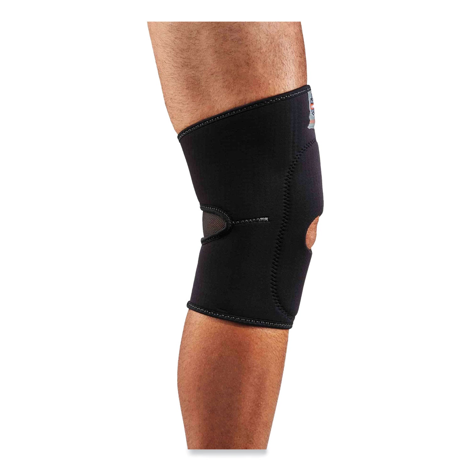 ergodyne® ProFlex 615 Open Patella Anterior Pad Knee Sleeve, X-Large, Black - Bloom Skins