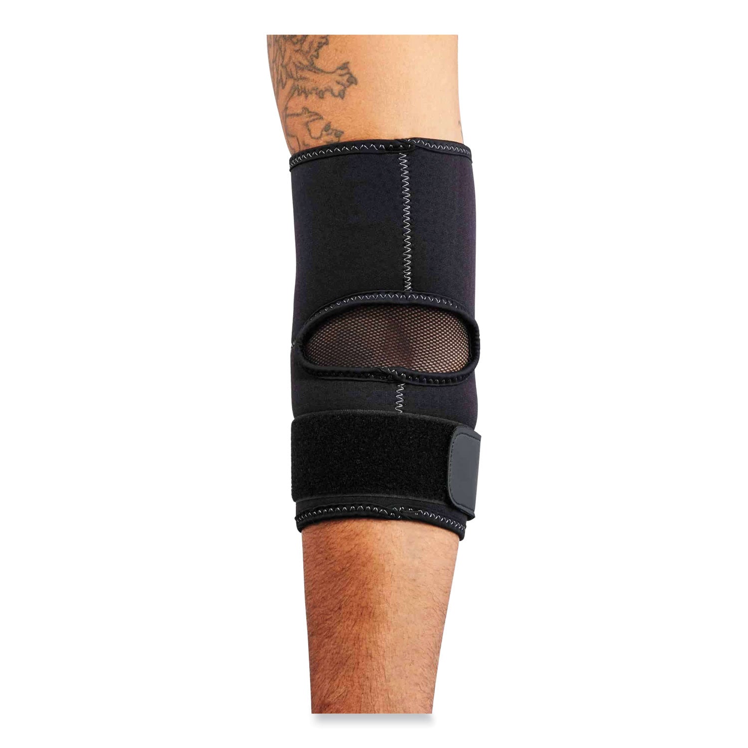 ergodyne® ProFlex 655 Compression Arm Sleeve with Strap, Large, Black
