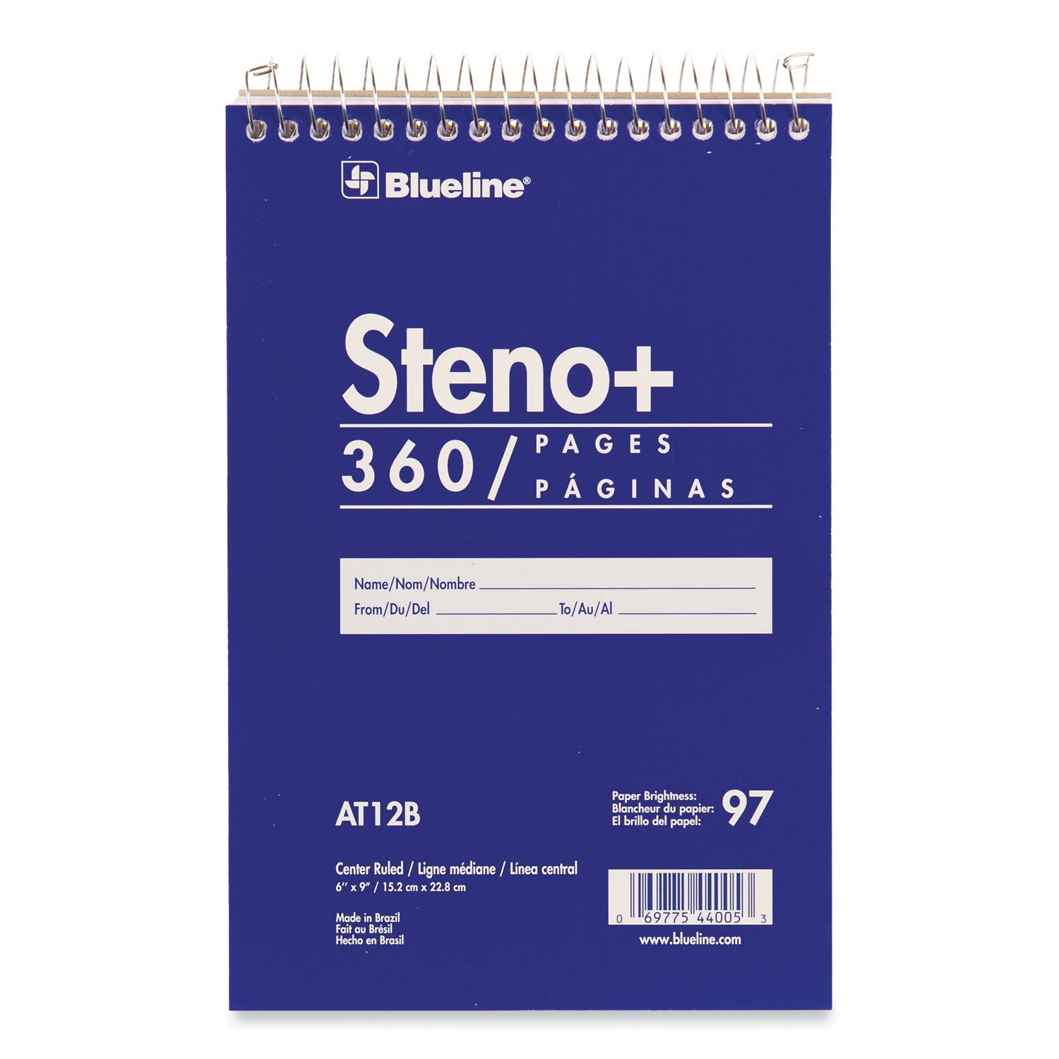 High-Capacity Steno Pad | College Rule, 180 Sheets