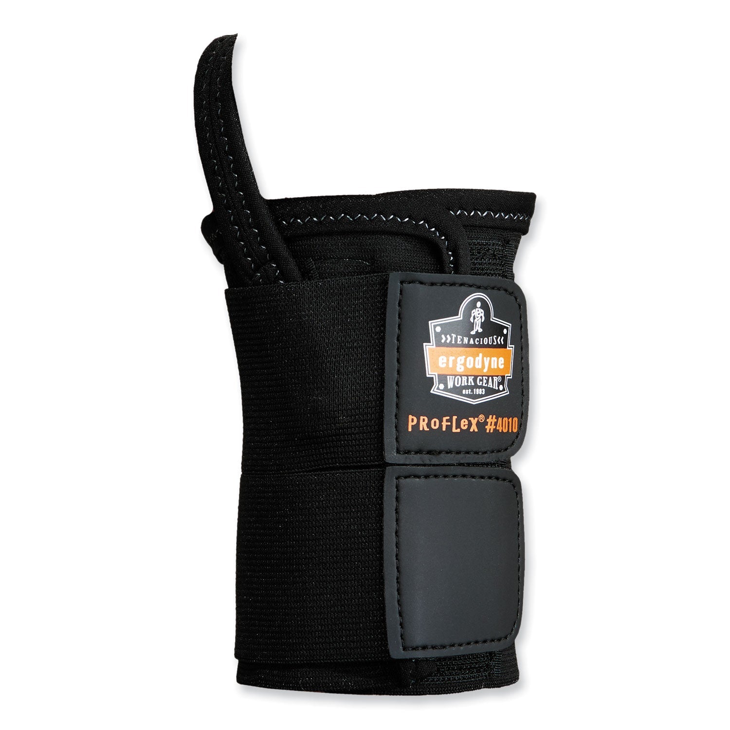 ergodyne® ProFlex 4010 Double Strap Wrist Support, X-Large, Fits Left Hand, Black