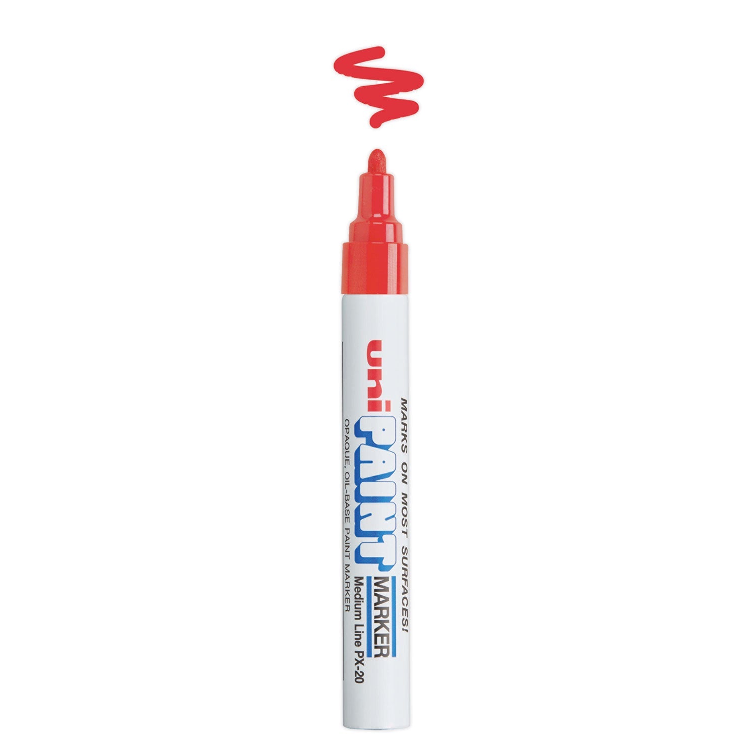 uni®-Paint Permanent Marker, Medium Bullet Tip, Red