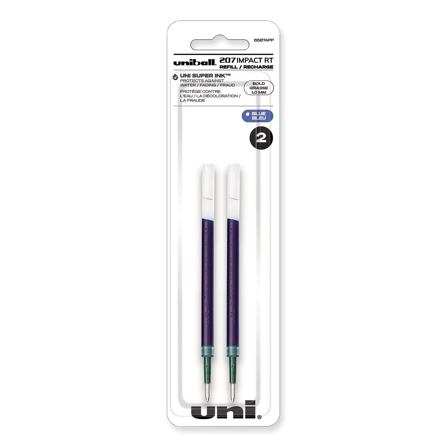 207 Impact RT Gel Pen Refills | Blue 2-Pack