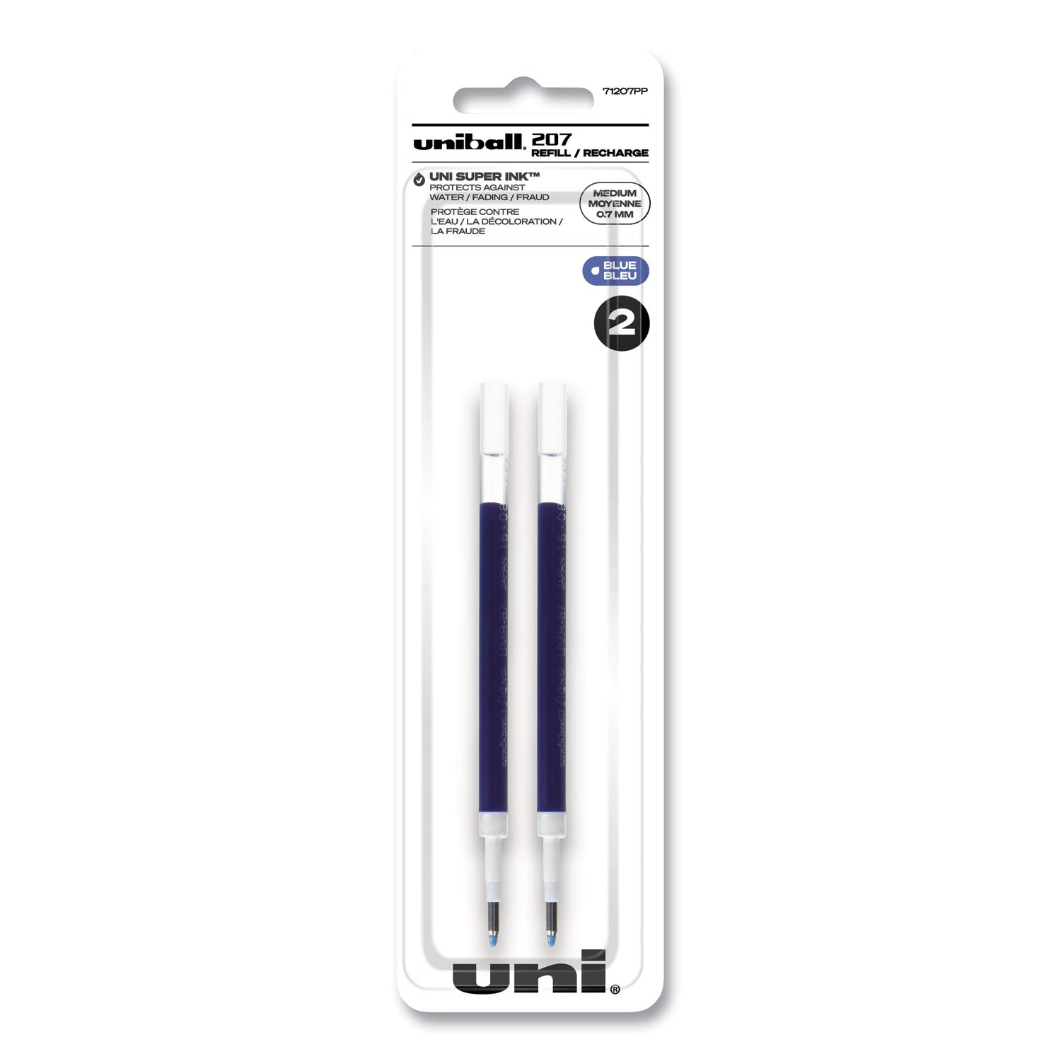 Refill For Signo Gel 207 Pens | Blue 2-Pack