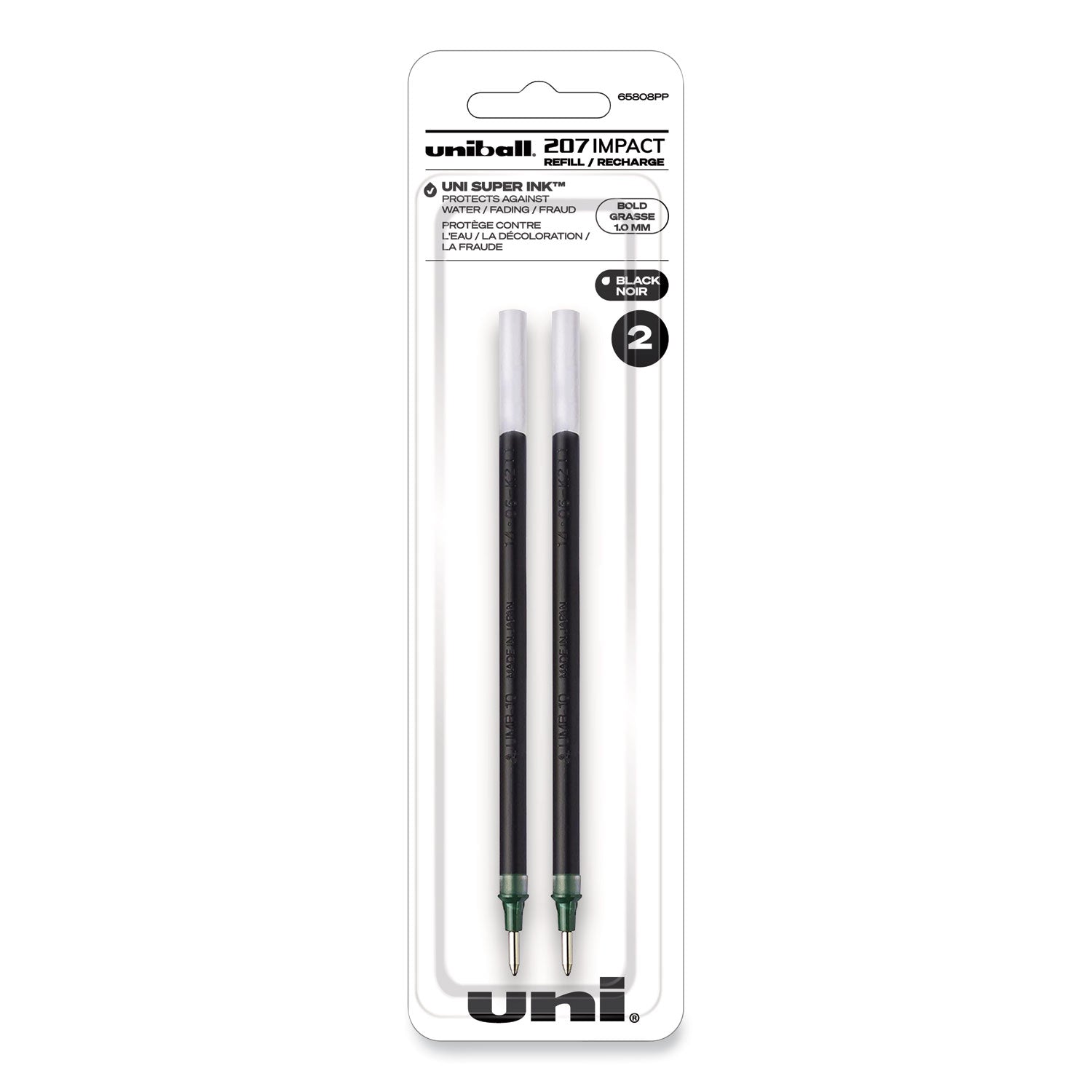 207 Impact Gel Stick Pen Refills | Black