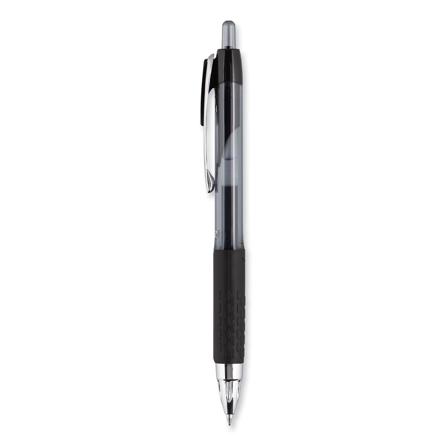 uniball® 207 Ultra Micro Gel Pen, Retractable, Ultra-Micro 0.38 mm, Black Ink, Clear/Black Barrel - Bloom Skins