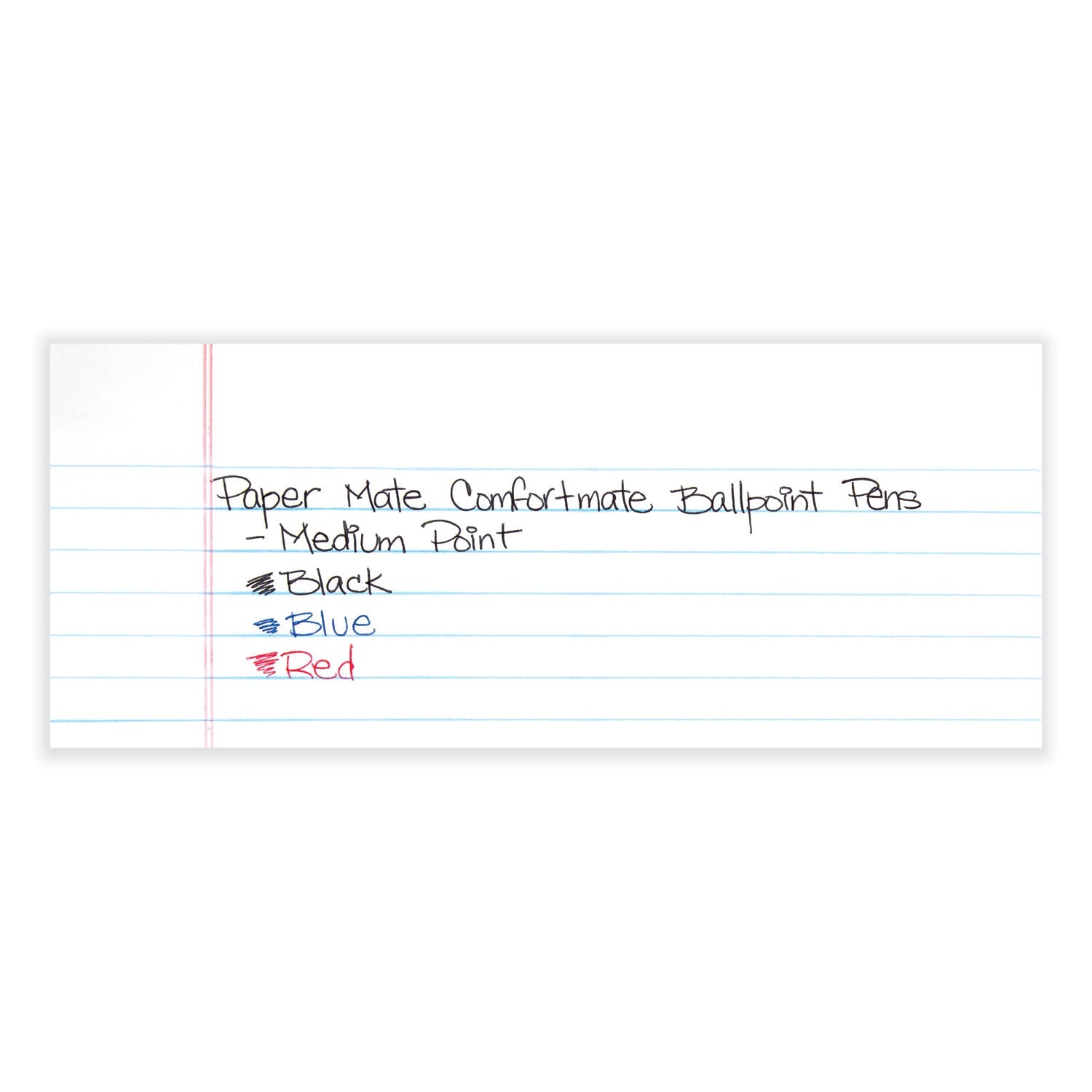 Paper Mate® Comfortmate Ultra Ballpoint Pen, Stick, Medium 1 Mm, Blue Ink, Blue Barrel, Dozen