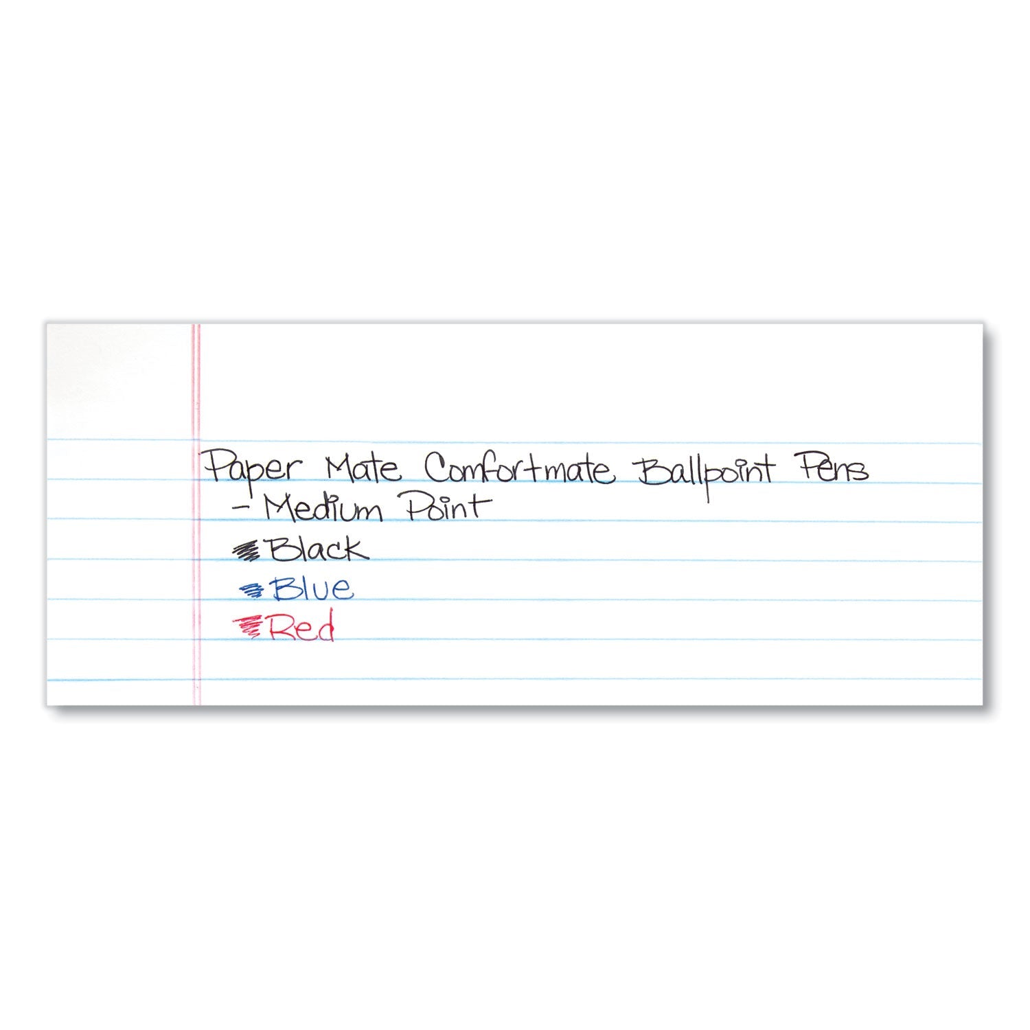 Paper Mate® Comfortmate Ultra Ballpoint Pen, Stick, Medium 1 Mm, Black Ink, Black Barrel, Dozen