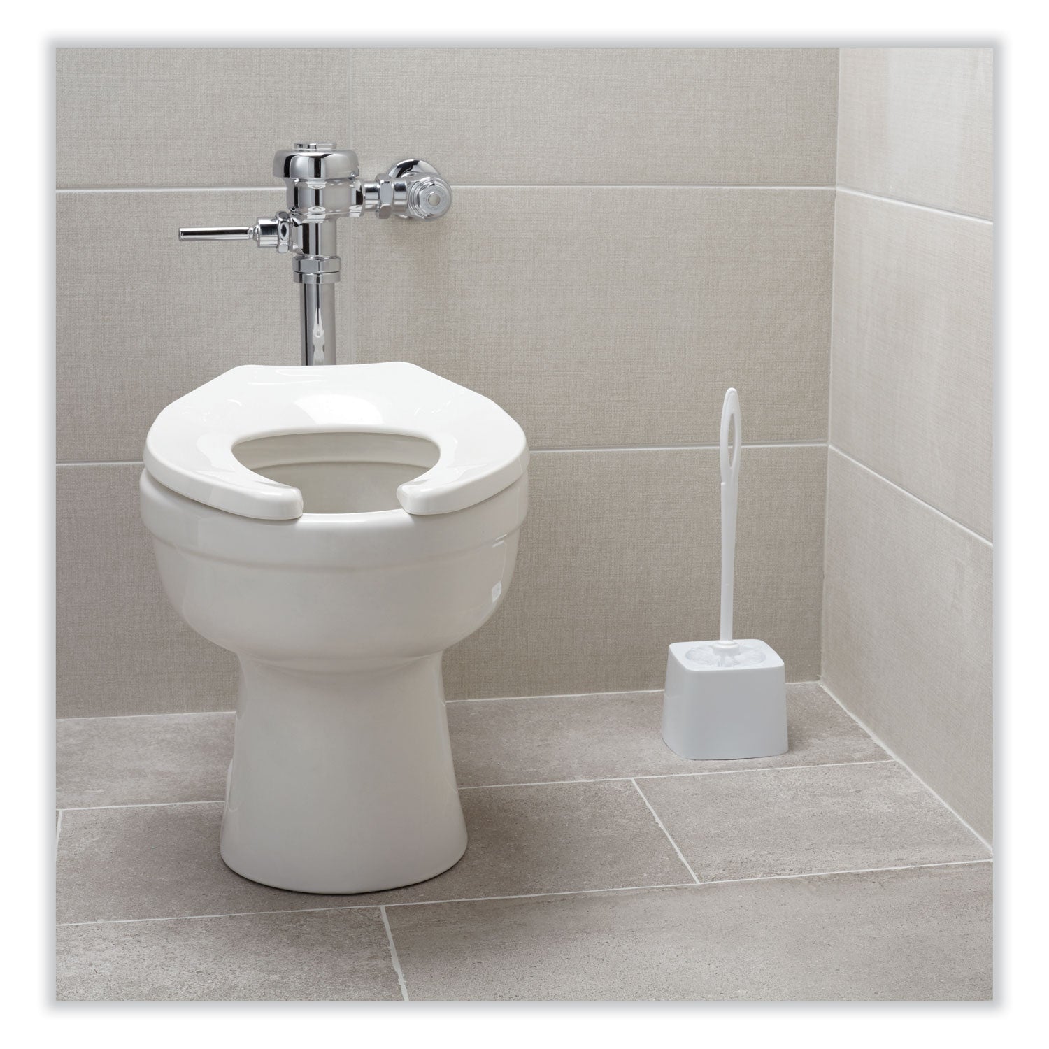 Rubbermaid® Commercial Toilet Bowl Brush, 10" Handle, White