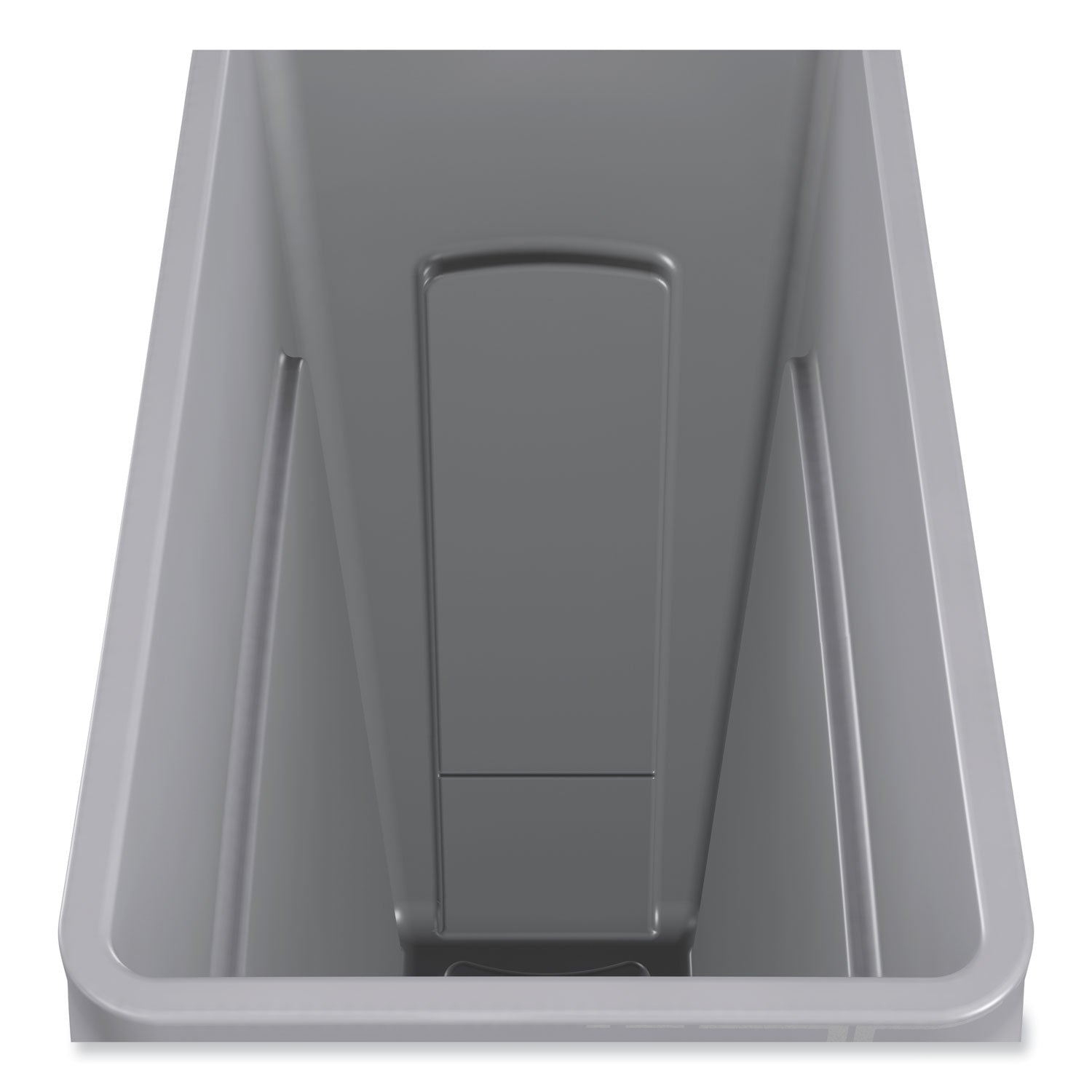 Rubbermaid® Commercial Slim Jim with Venting Channels, 23 gal, Plastic, Gray