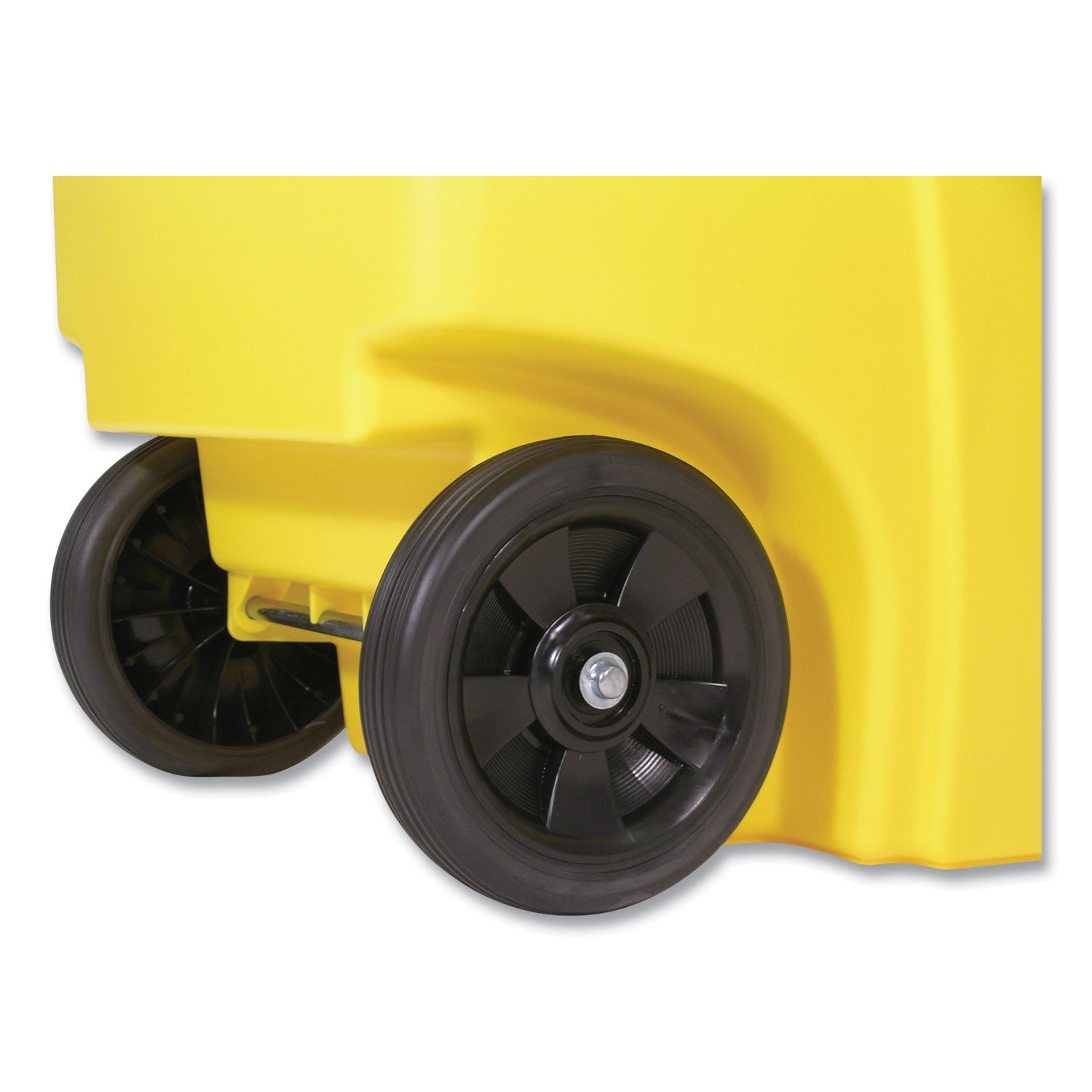Rubbermaid® Commercial Square Brute Rollout Container, 50 gal, Molded Plastic, Yellow