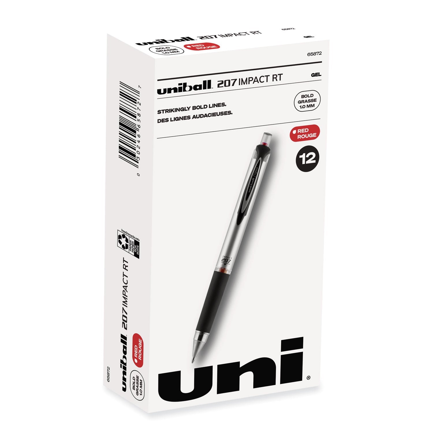 207 Impact Gel Pen | Red Bold Retractable