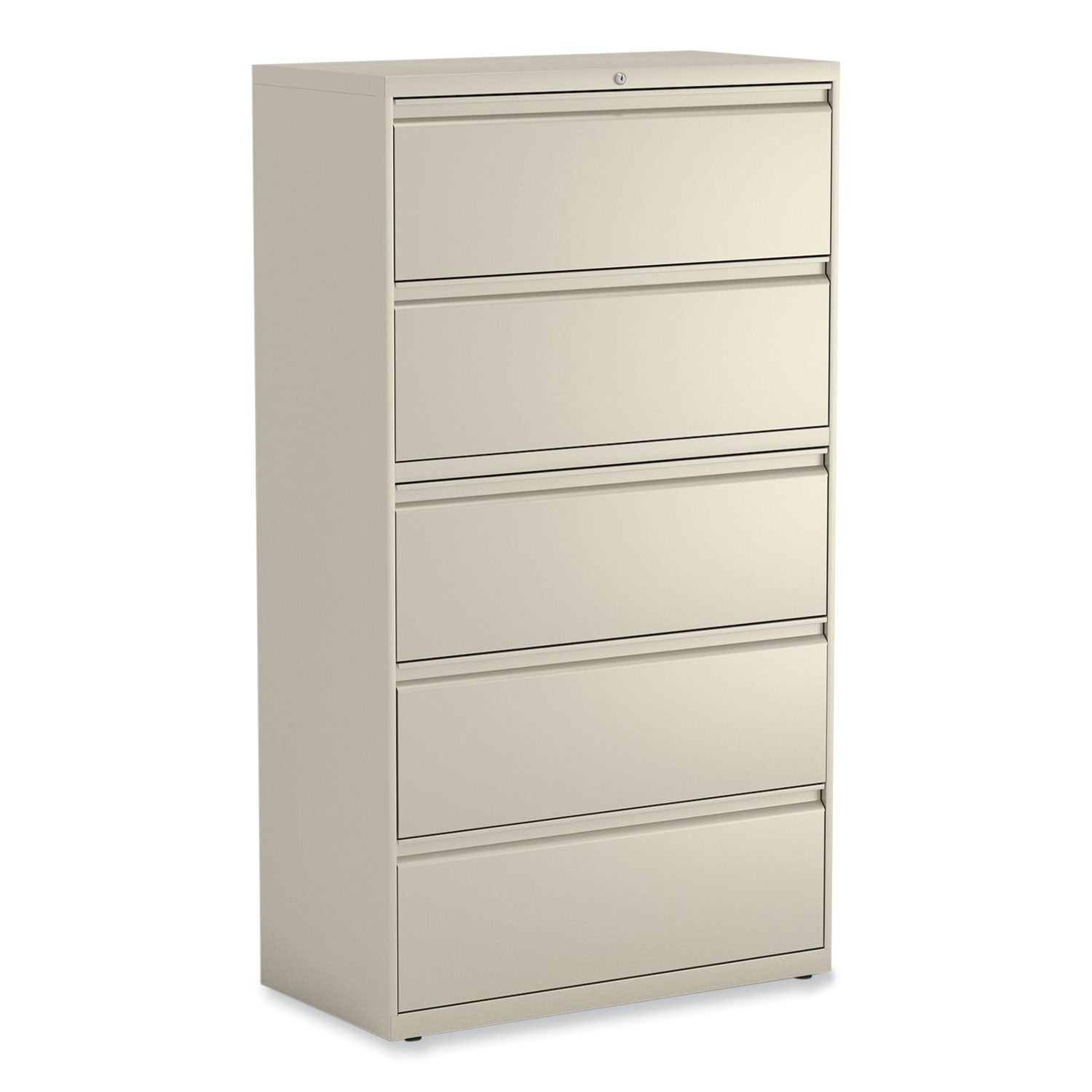5-Drawer Lateral File Cabinet | 36" Wide | Putty