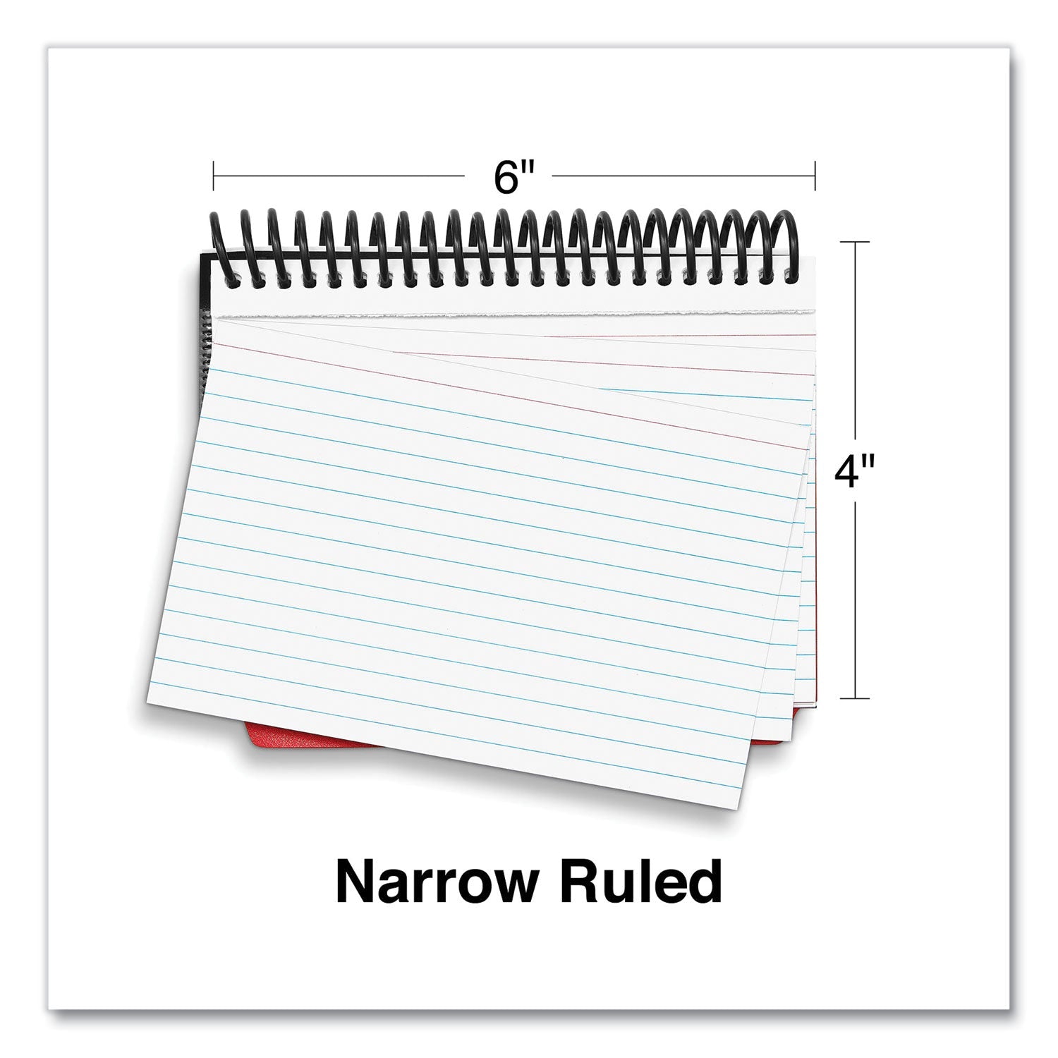 Universal® Spiral Bound Index Cards, Ruled, 4 X 6, White, 120/pack
