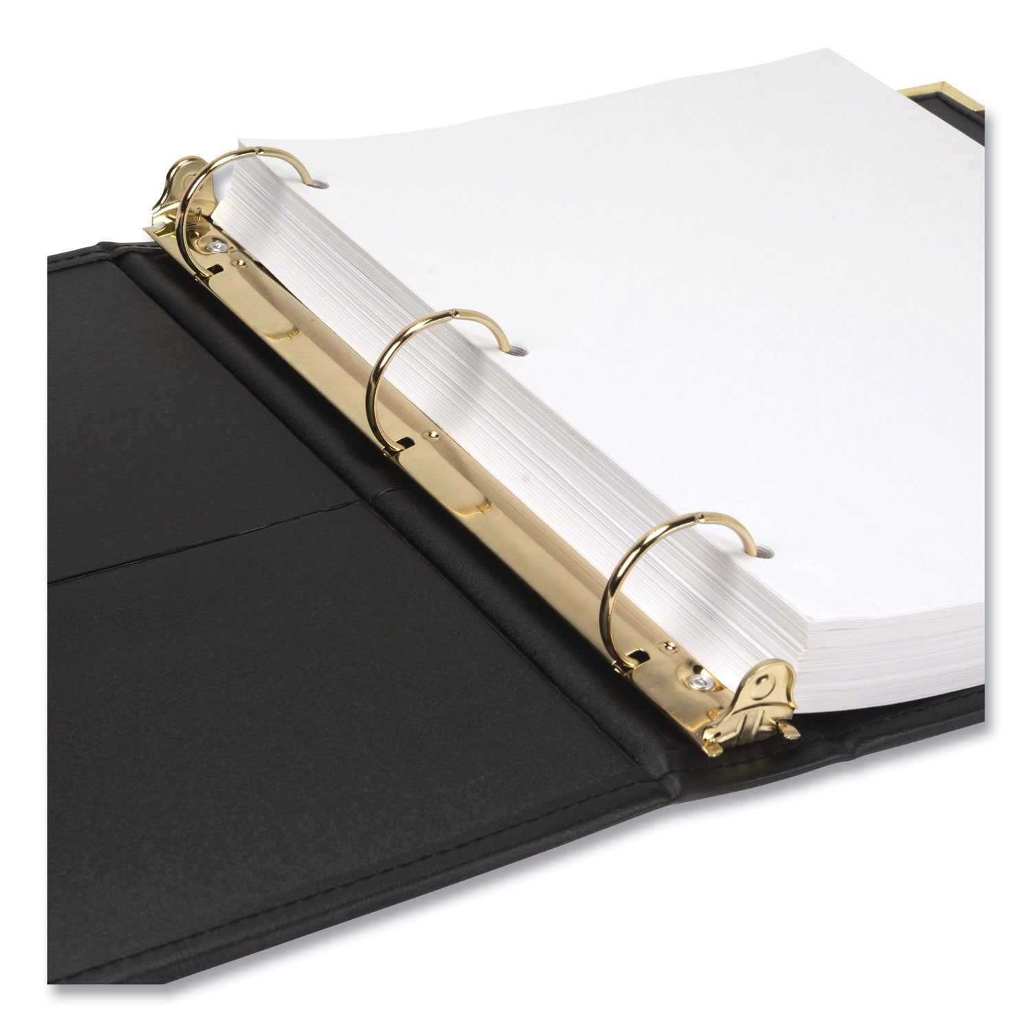Samsill® Classic Collection Ring Binder, 3 Rings, 1.5" Capacity, 11 X 8.5, Black