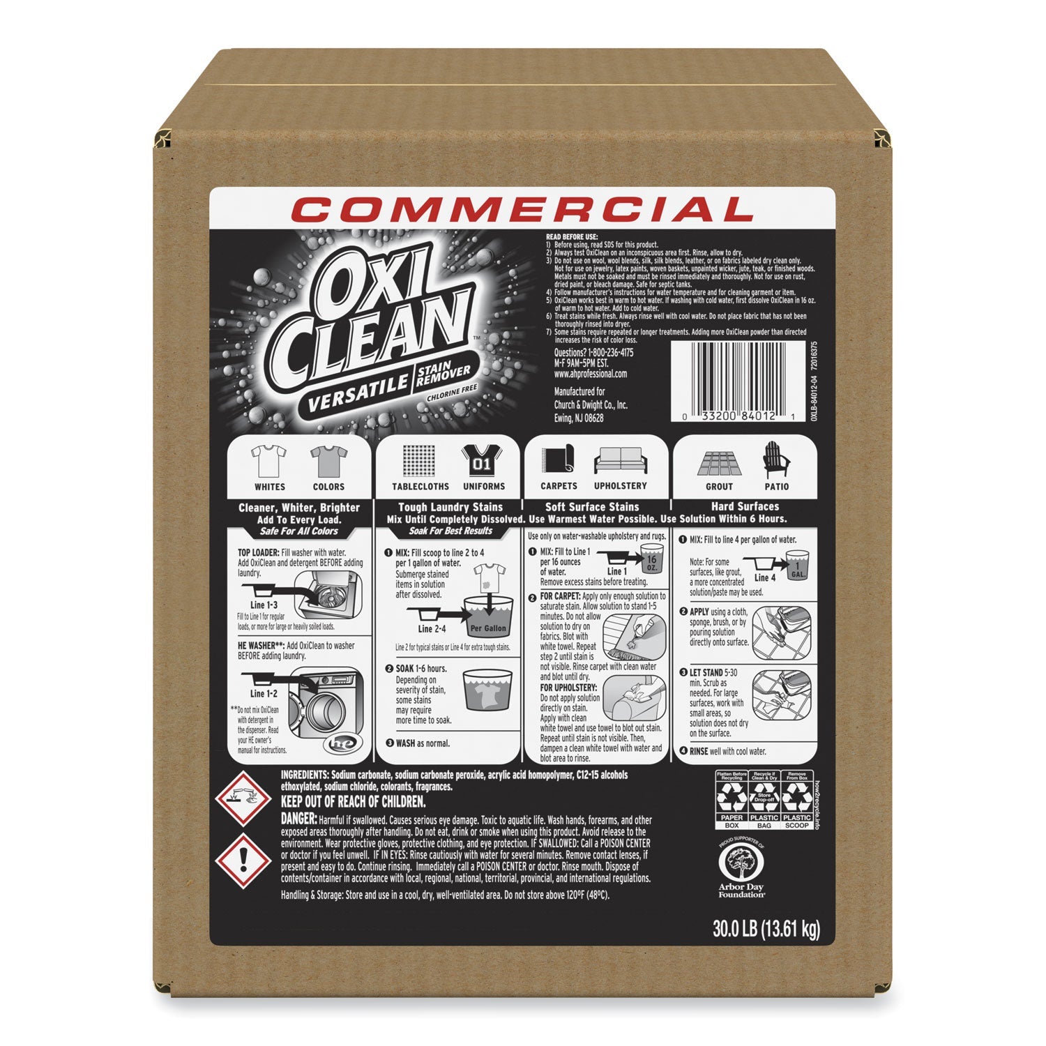 OxiClean™ Stain Remover, Regular Scent, 30 Lb Box