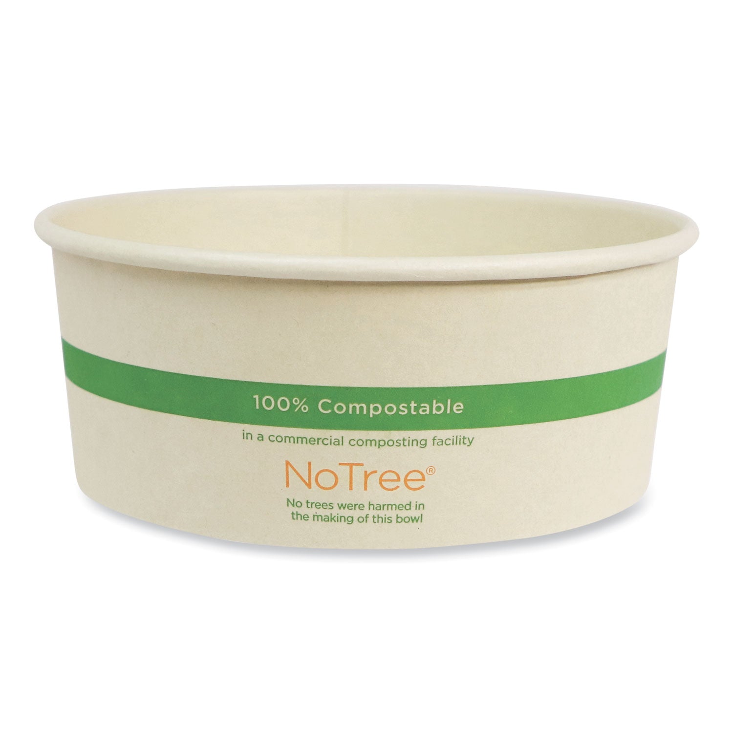 No Tree Wide Paper Bowls | 24 oz | 300-Carton