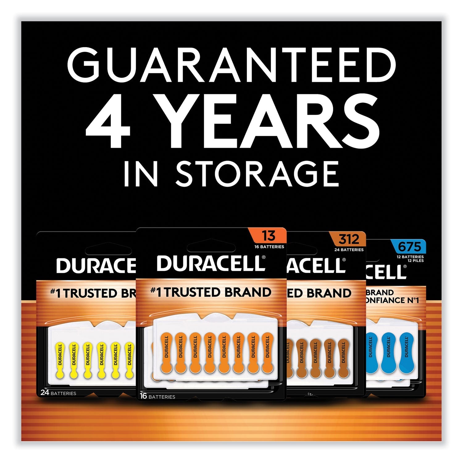 Duracell® Hearing Aid Battery, #312, 8/pack