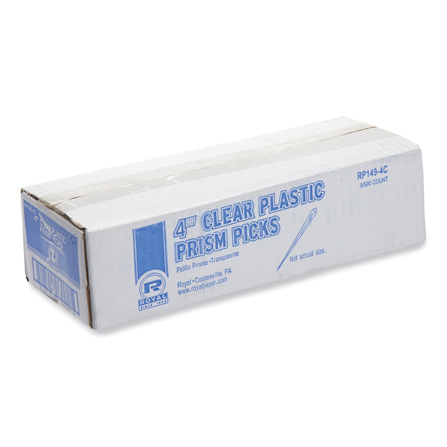 Prism Picks | 4" Clear Plastic | 2500-Count