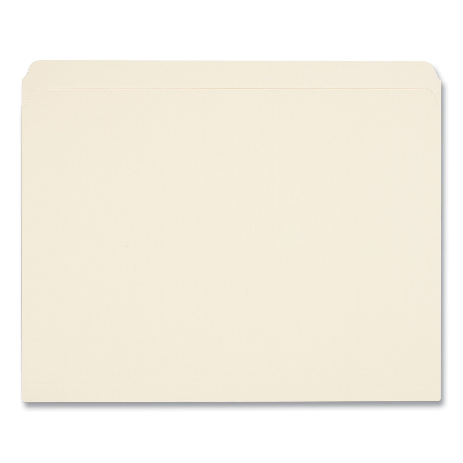 Universal® Top Tab File Folders, Straight Tabs, Letter Size, 0.75" Expansion, Manila, 100/Box