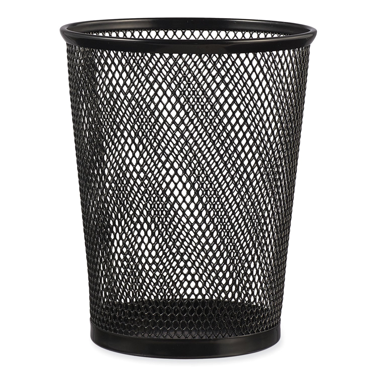 Universal® Jumbo Steel Mesh Pencil Cup, 4.38" Diameter x 5.38"h, Black