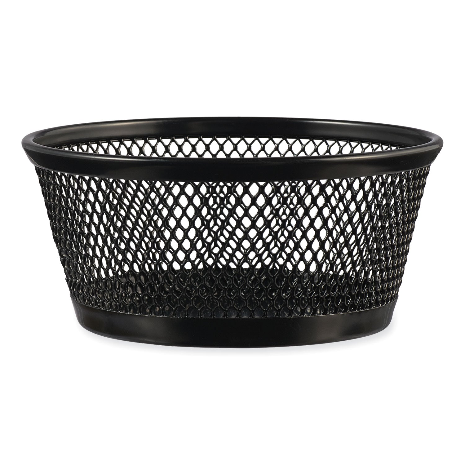 Universal® Jumbo Mesh Storage Dish, 4.38" Diameter x 2"h, Black