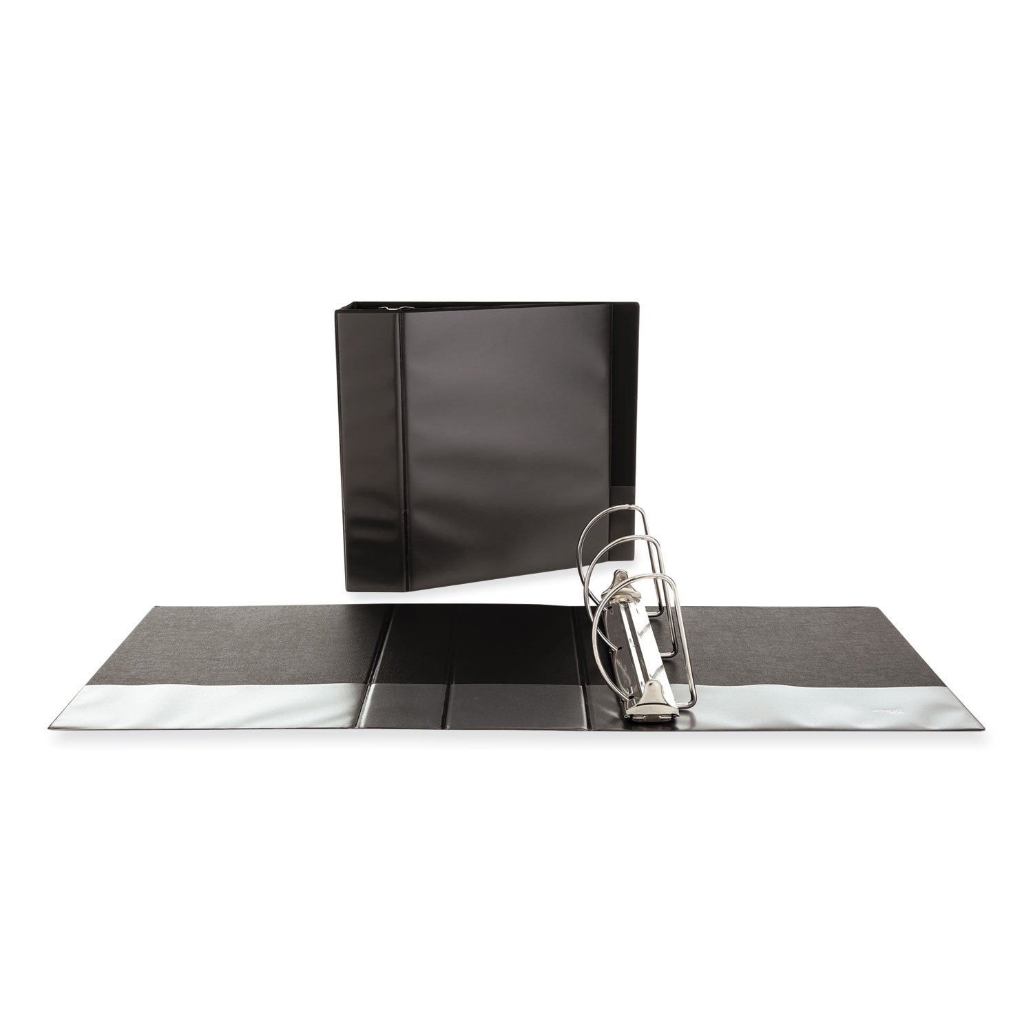 Universal® Slant D-Ring View Binder, 3 Rings, 4" Capacity, 11 x 8.5, Black