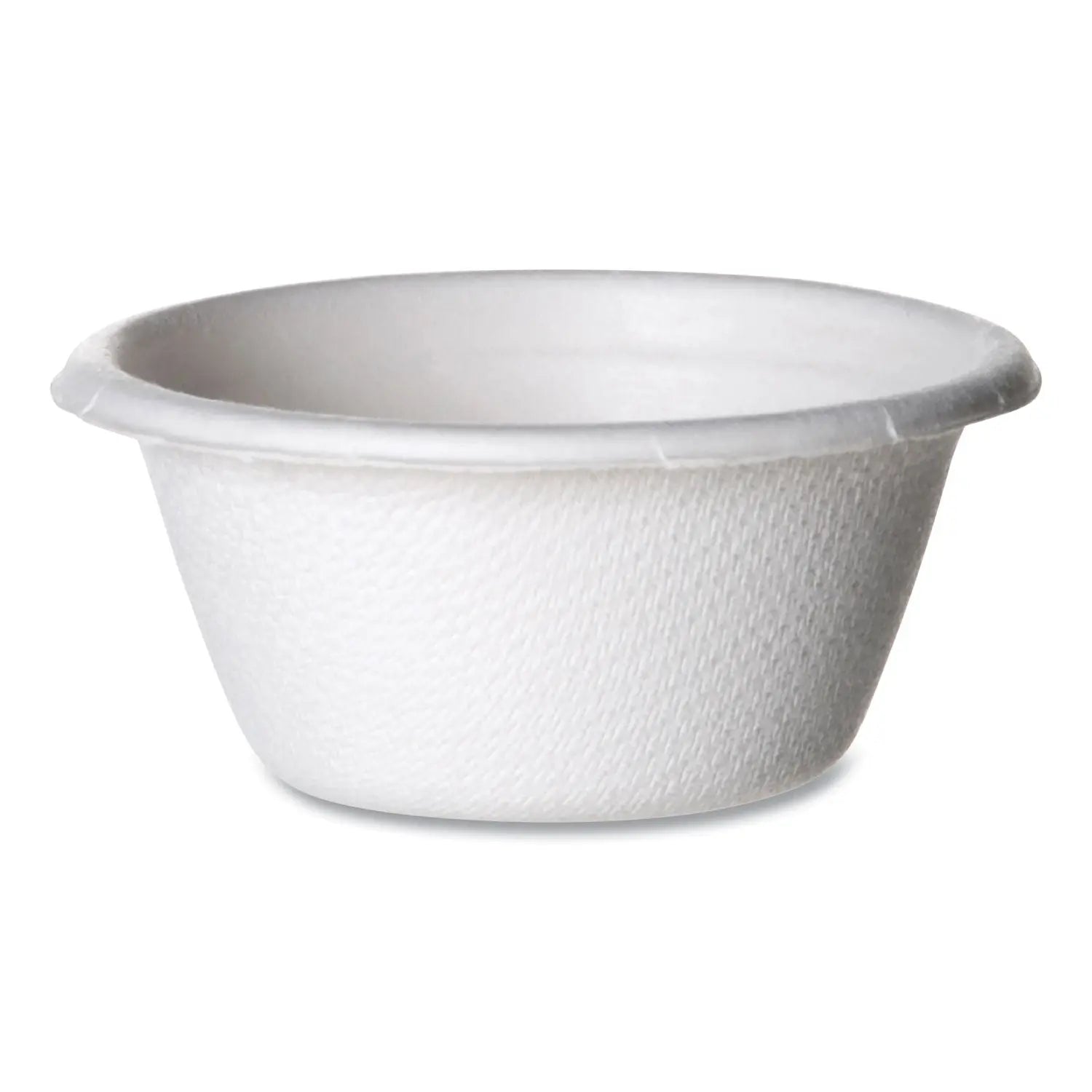 Eco-Products® Molded Fiber Portion Cups, 2 oz, Sugarcane, White, 2,500/Carton