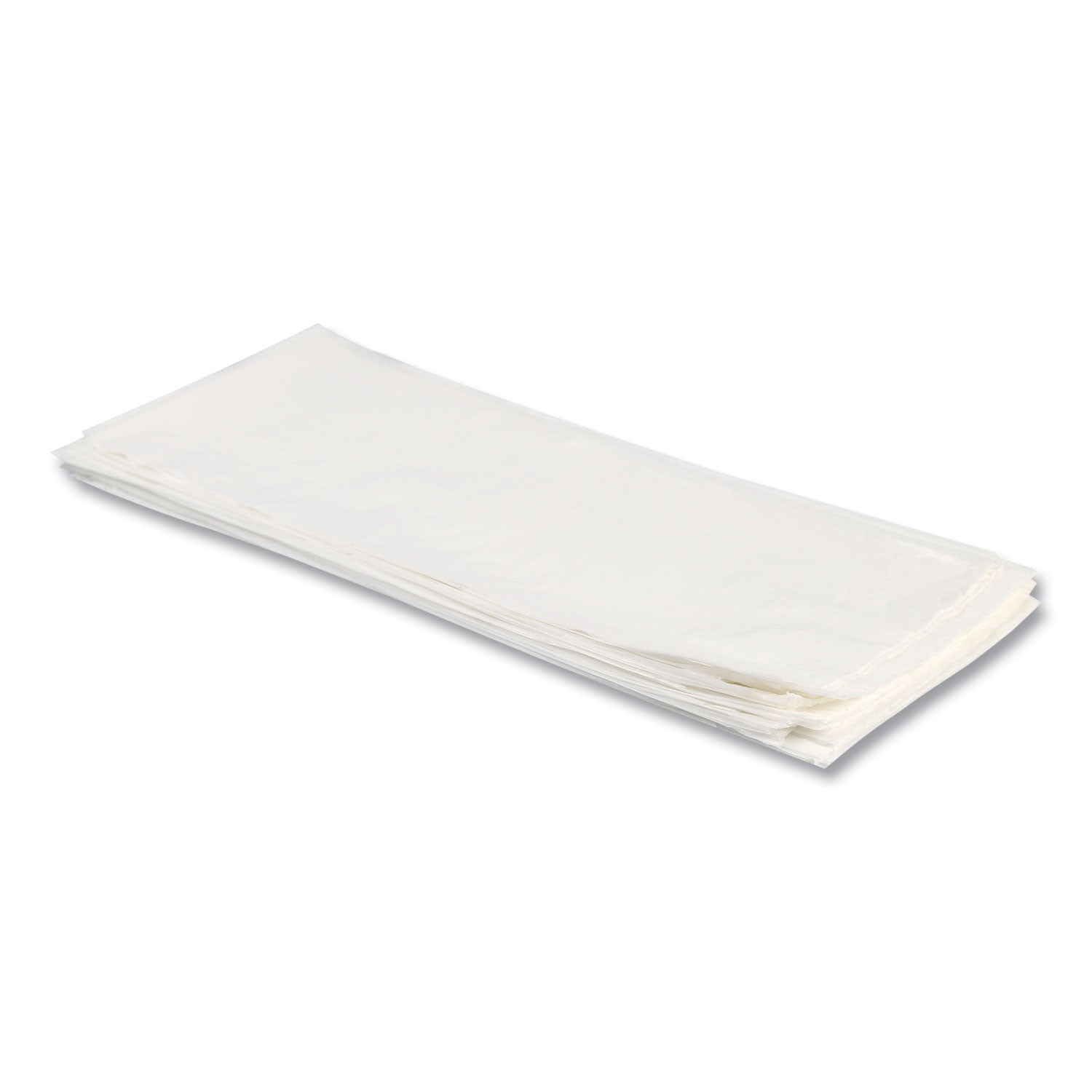 Heritage Linear Low-Density Can Liners, 33 gal, 1 mil, 33" x 45", Clear, Flat Pack, 200/Carton