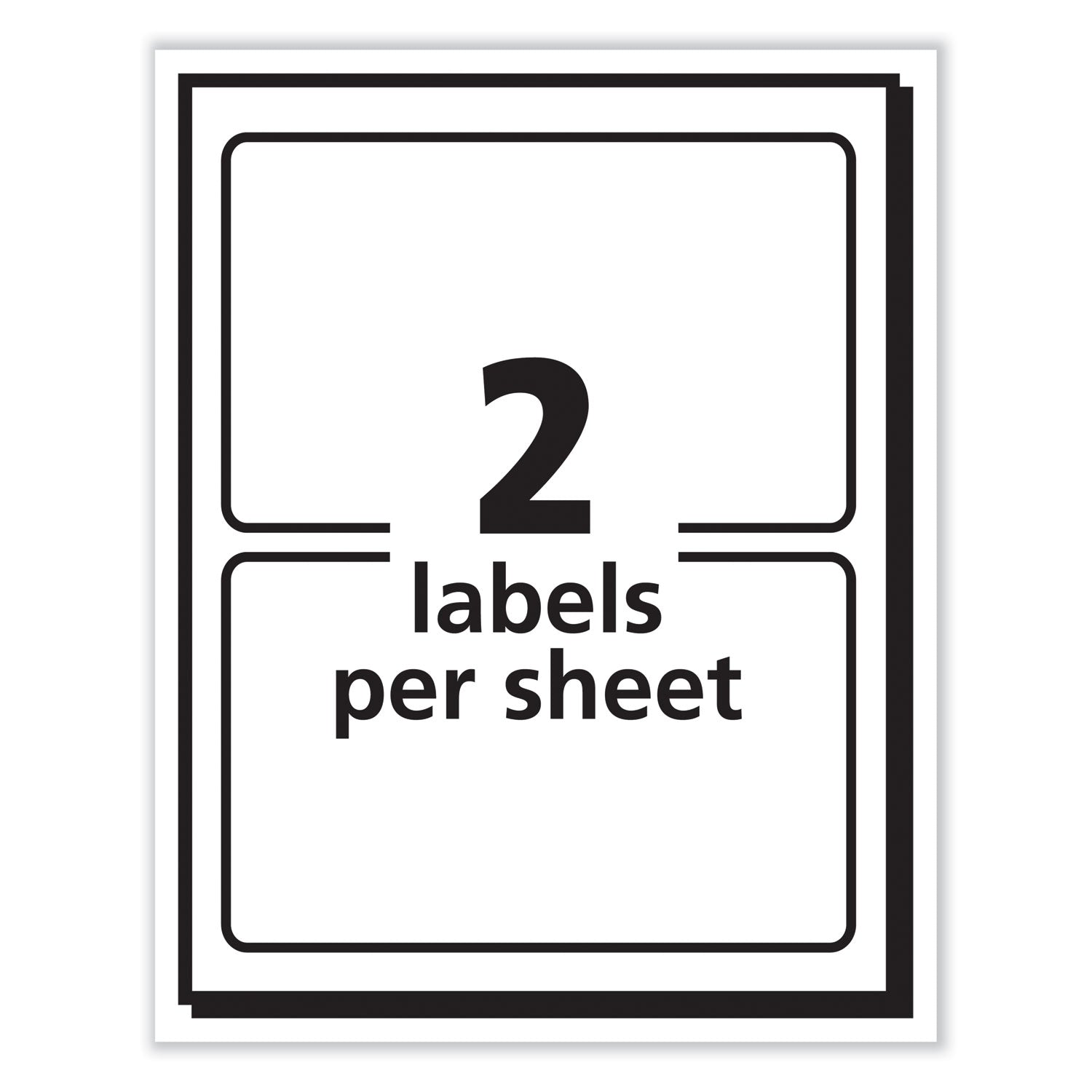 Avery® Printable Adhesive Name Badges, 3.38 X 2.33, Blue "hello", 100/pack