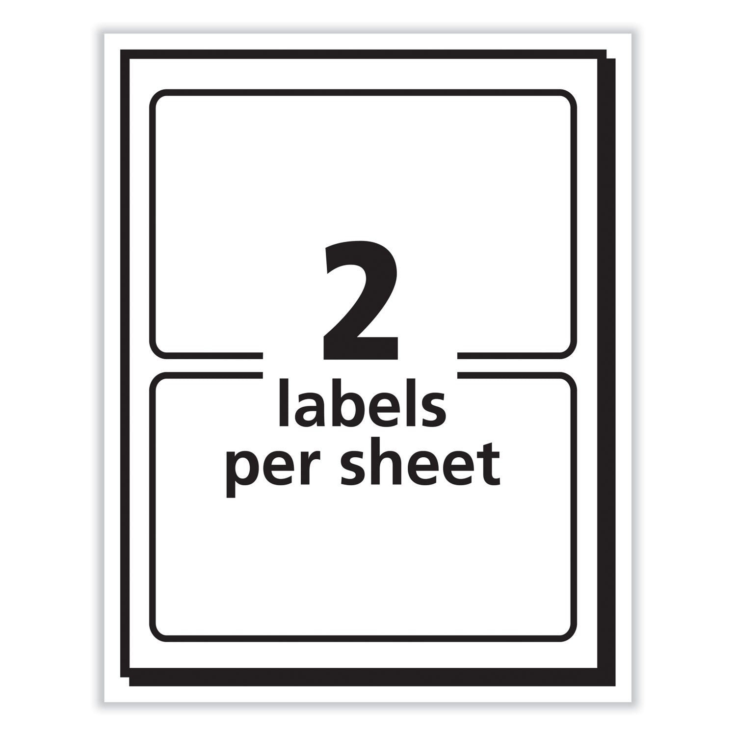 Avery® Printable Adhesive Name Badges, 3.38 X 2.33, Gold Border, 100/pack