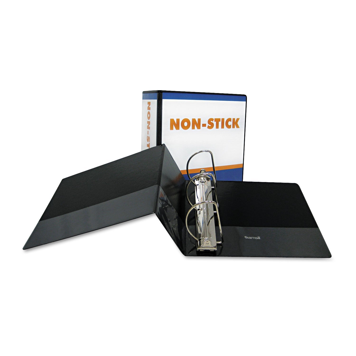 Samsill® Nonstick D-Ring View Binder, 3 Rings, 5" Capacity, 11 X 8.5, Black - Bloom Skins
