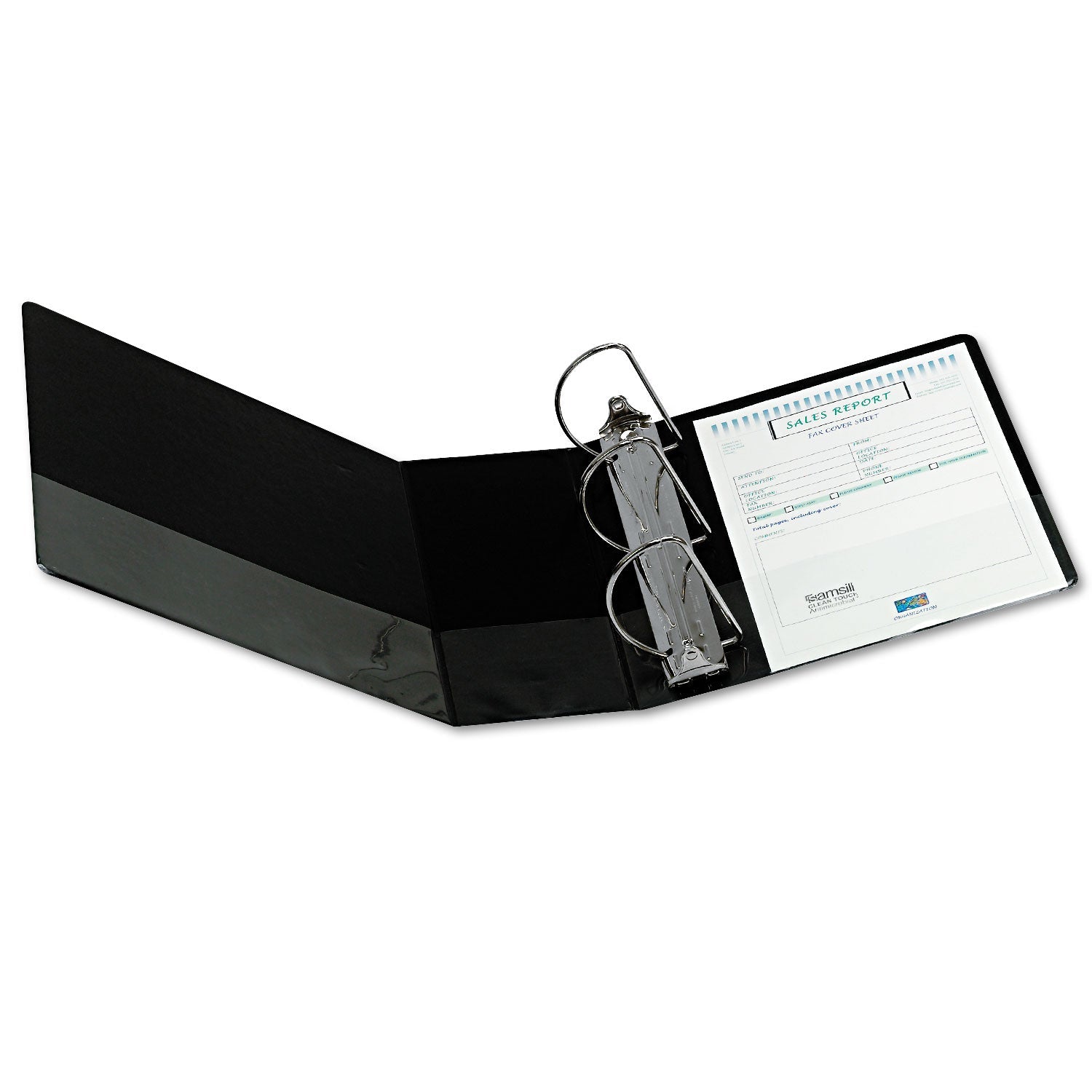 Samsill® Nonstick D-Ring View Binder, 3 Rings, 5" Capacity, 11 X 8.5, Black - Bloom Skins
