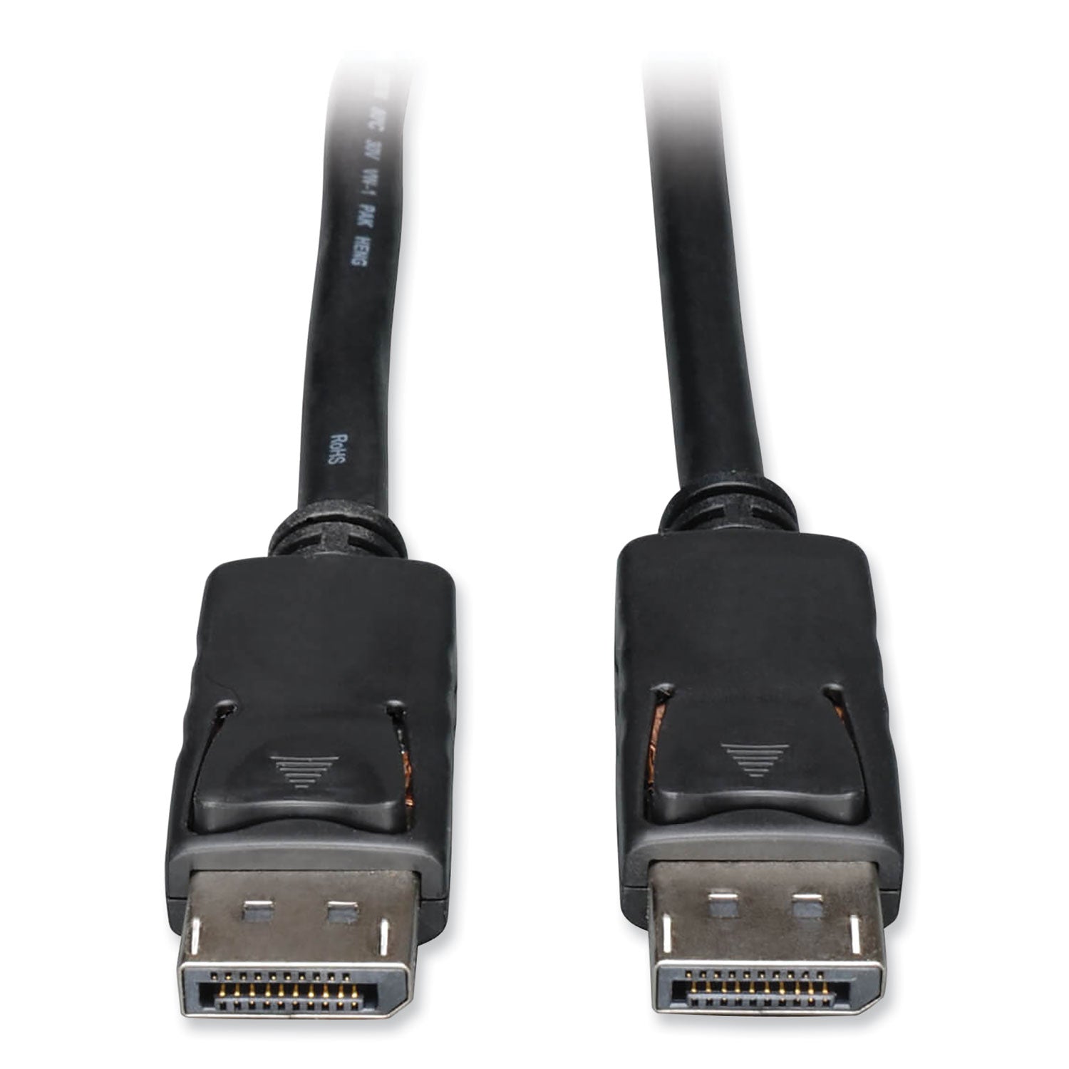 Tripp Lite by Eaton DisplayPort Cable with Latches, 3 ft, Black