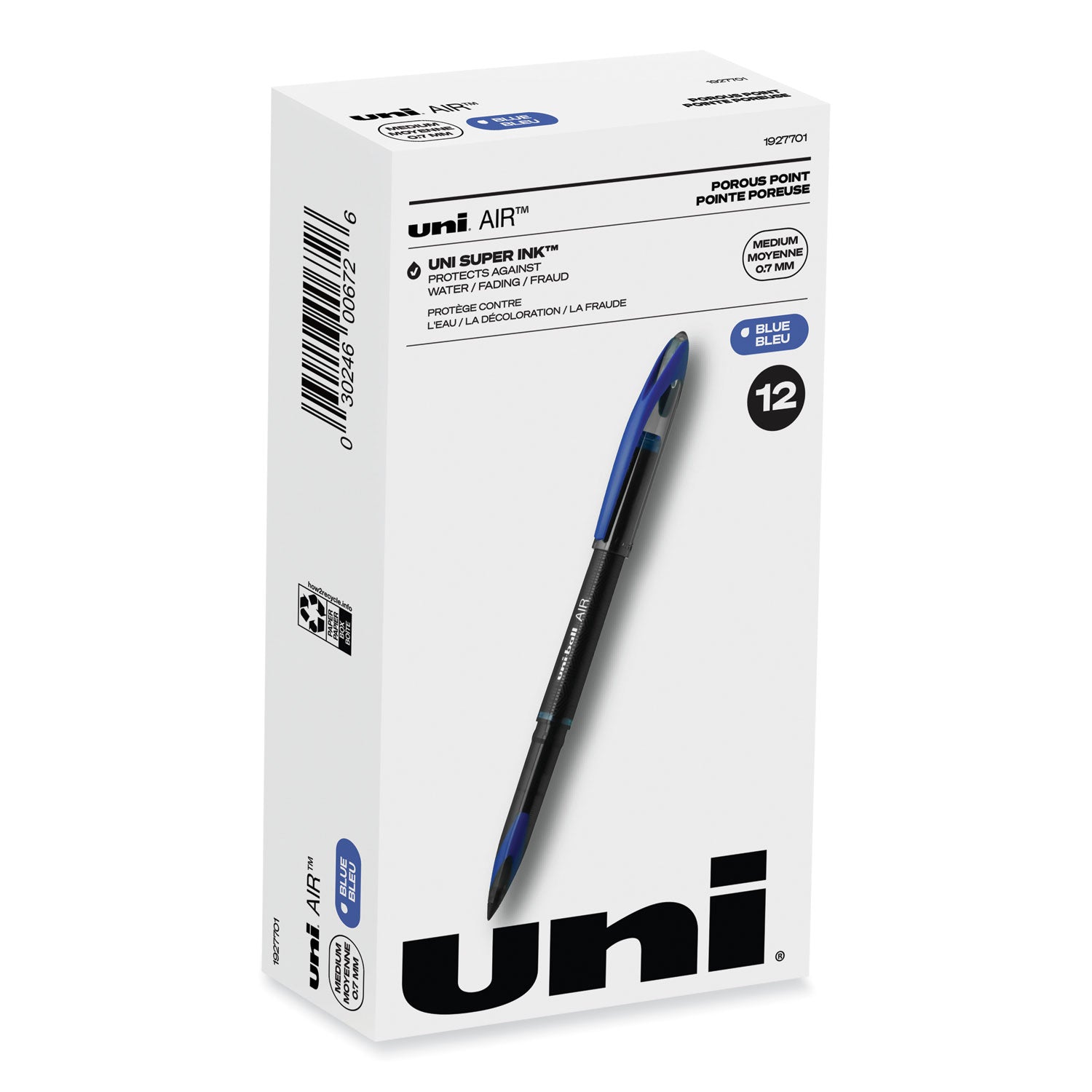 uniball AIR Porous Rollerball Pen | Medium Blue
