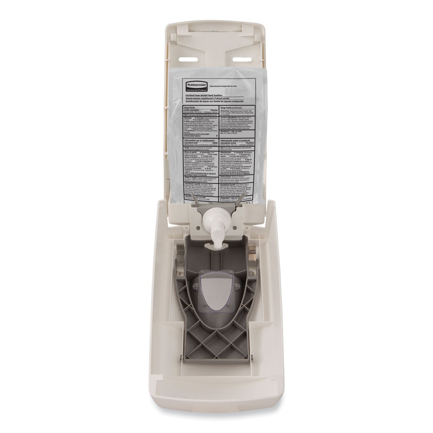 Rubbermaid® Commercial AutoFoam Refill With Alcohol Foam Hand Sanitizer, Clear, 1,000 mL, Fragrance-Free, 4/Carton - Bloom Skins