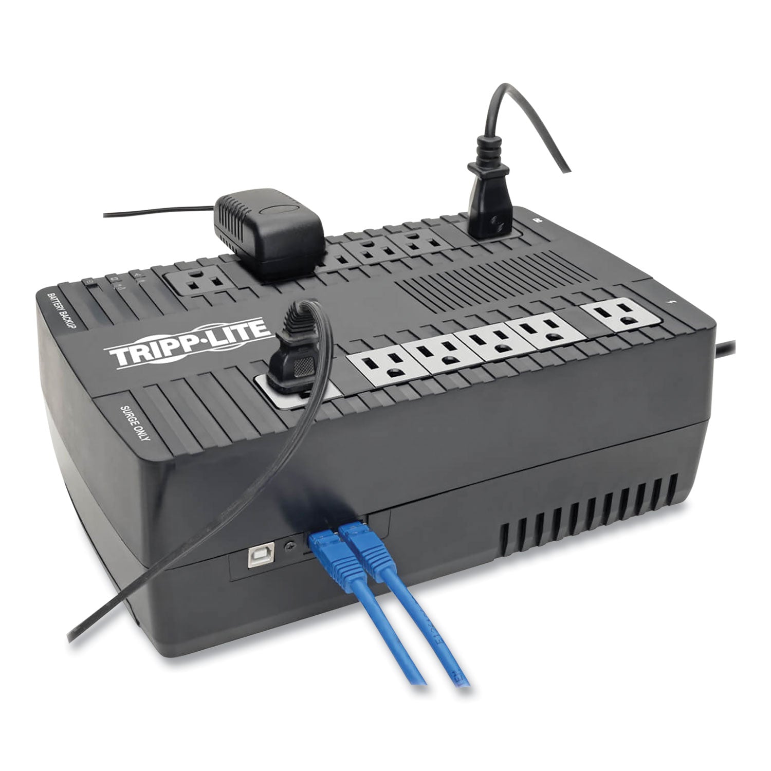 Tripp Lite by Eaton AVR Series Ultra-Compact Line-Interactive UPS, 12 Outlets, 900 VA, 420 J