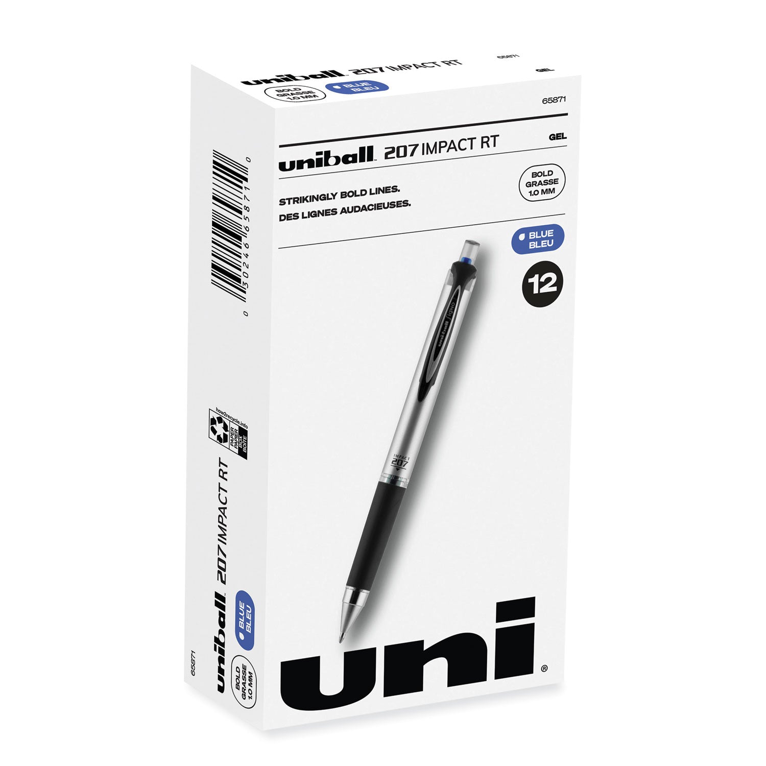 207 Impact Gel Pen | Blue Bold Retractable
