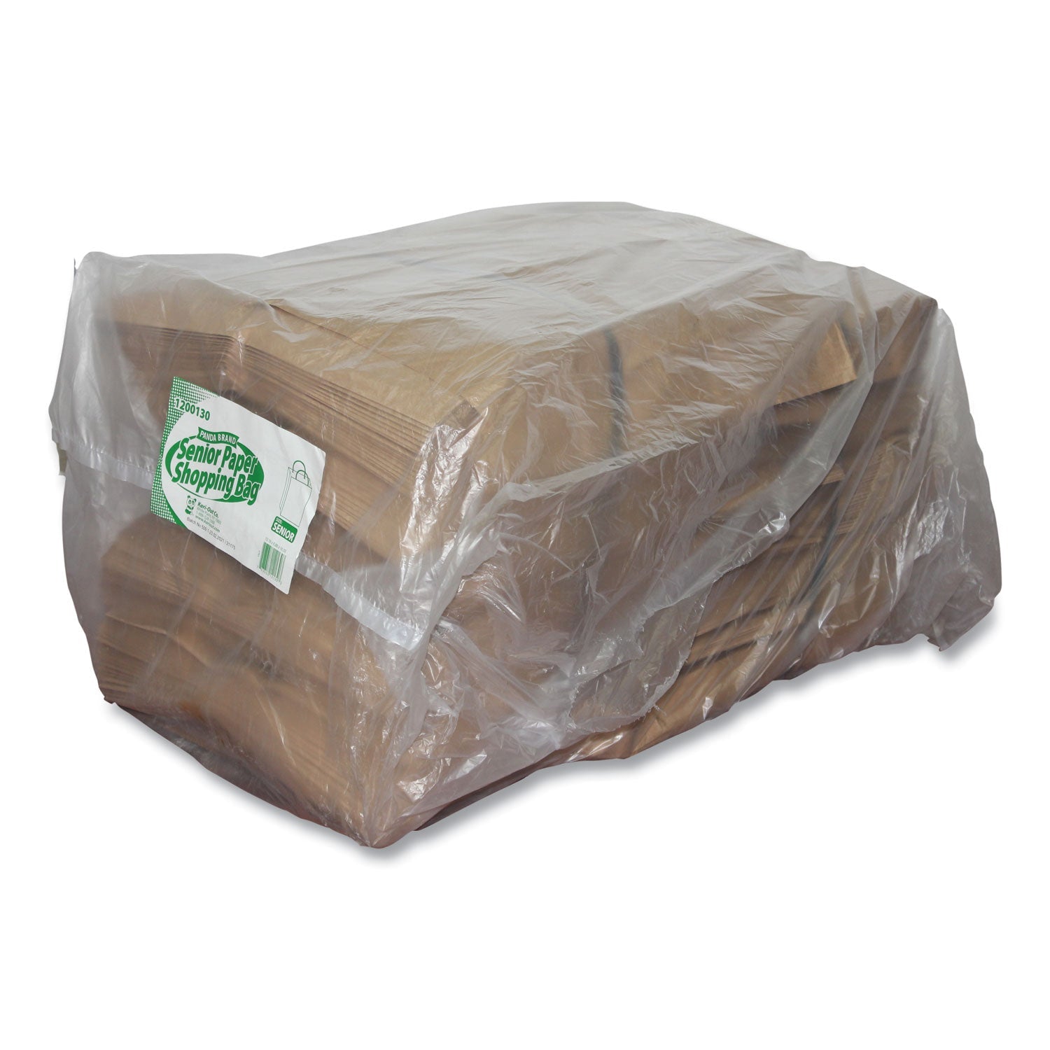 Kari-Out® Kraft Paper Bags, Natural Twisted-Paper Handles, 13" x 7" x 17", Natural, 250/Carton