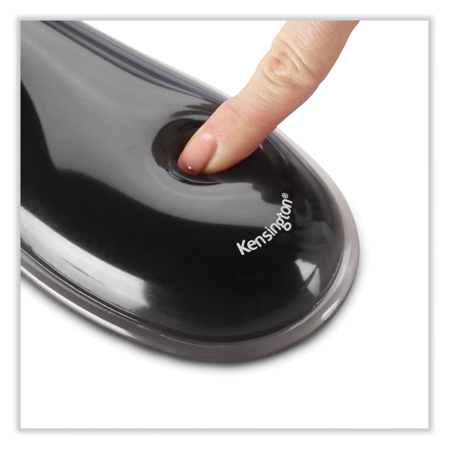 Kensington® Duo Gel Wave Mouse Pad with Wrist Rest, 9.37 x 13, Blue