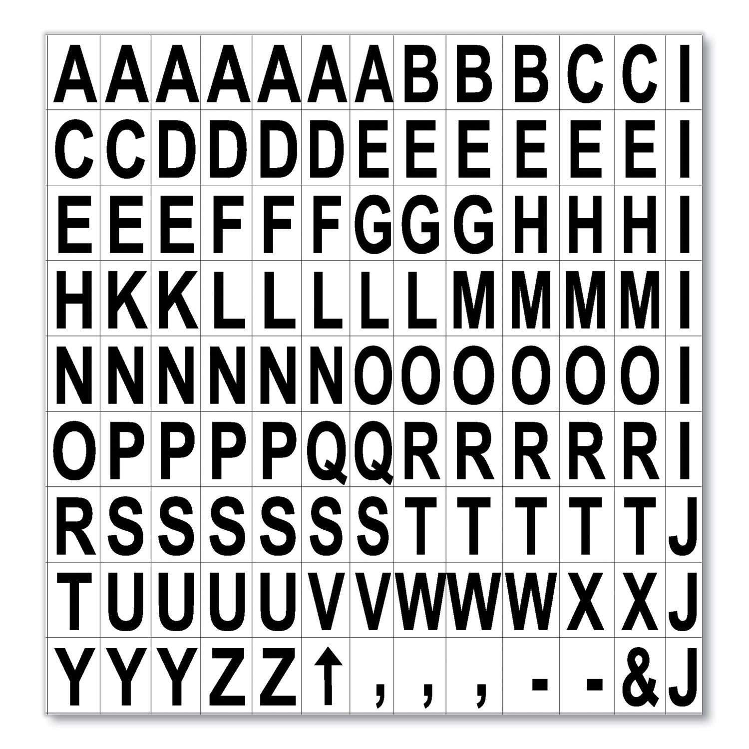 MasterVision Magnetic Board Accessories | Letters